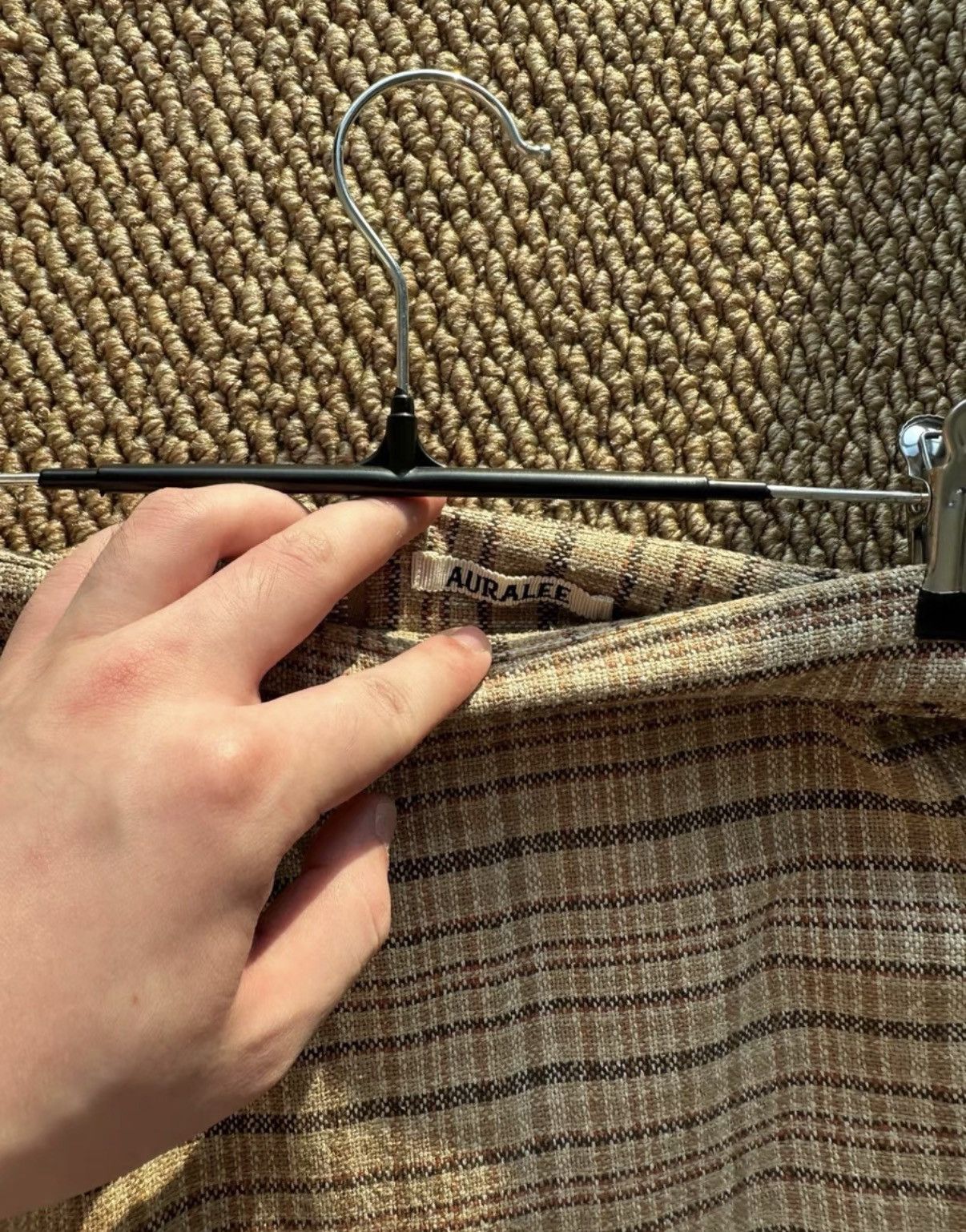 Auralee Auralee Wool Plaid Midi Skirt K23 Size 24" / US 00 / IT 34 - 4 Thumbnail