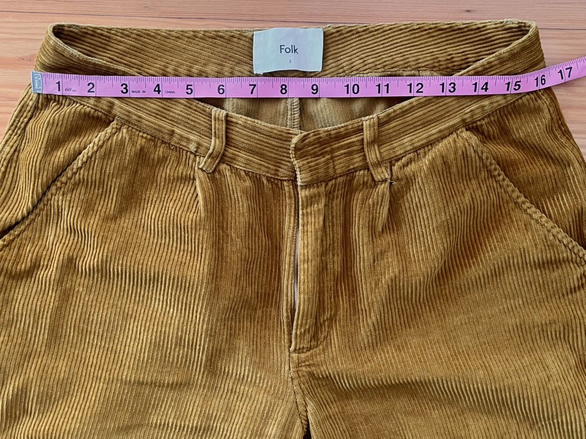 Folk Folk - gold corduroy cropped pants Size US 31 - 4 Thumbnail