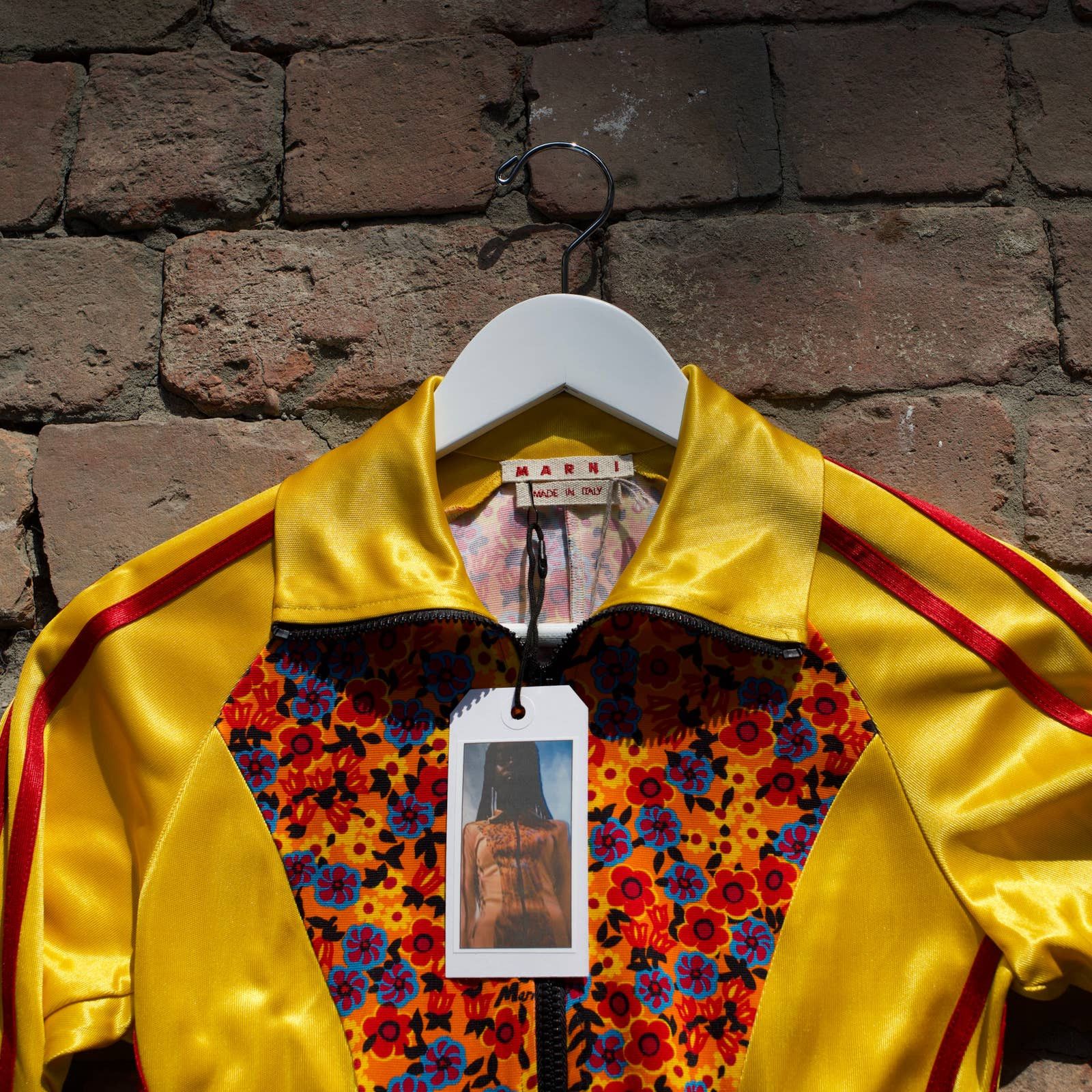 Marni Marni Flower Print Track Jacket - Yellow - Resort 2021 [New] Size S / US 4 / IT 40 - 5 Thumbnail