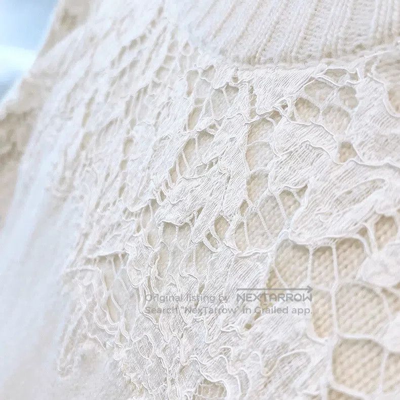 Valentino Lace cashmere sweater