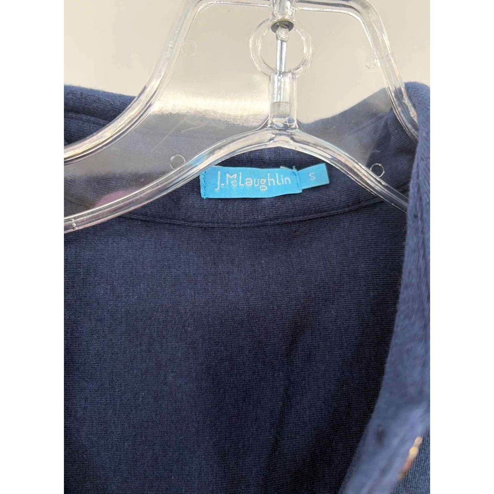 J.McLaughlin J Mclaughlin Navy Size Small Long Sleeve Blouse - Pre-Owned Size S / US 4 / IT 40 - 3 Thumbnail