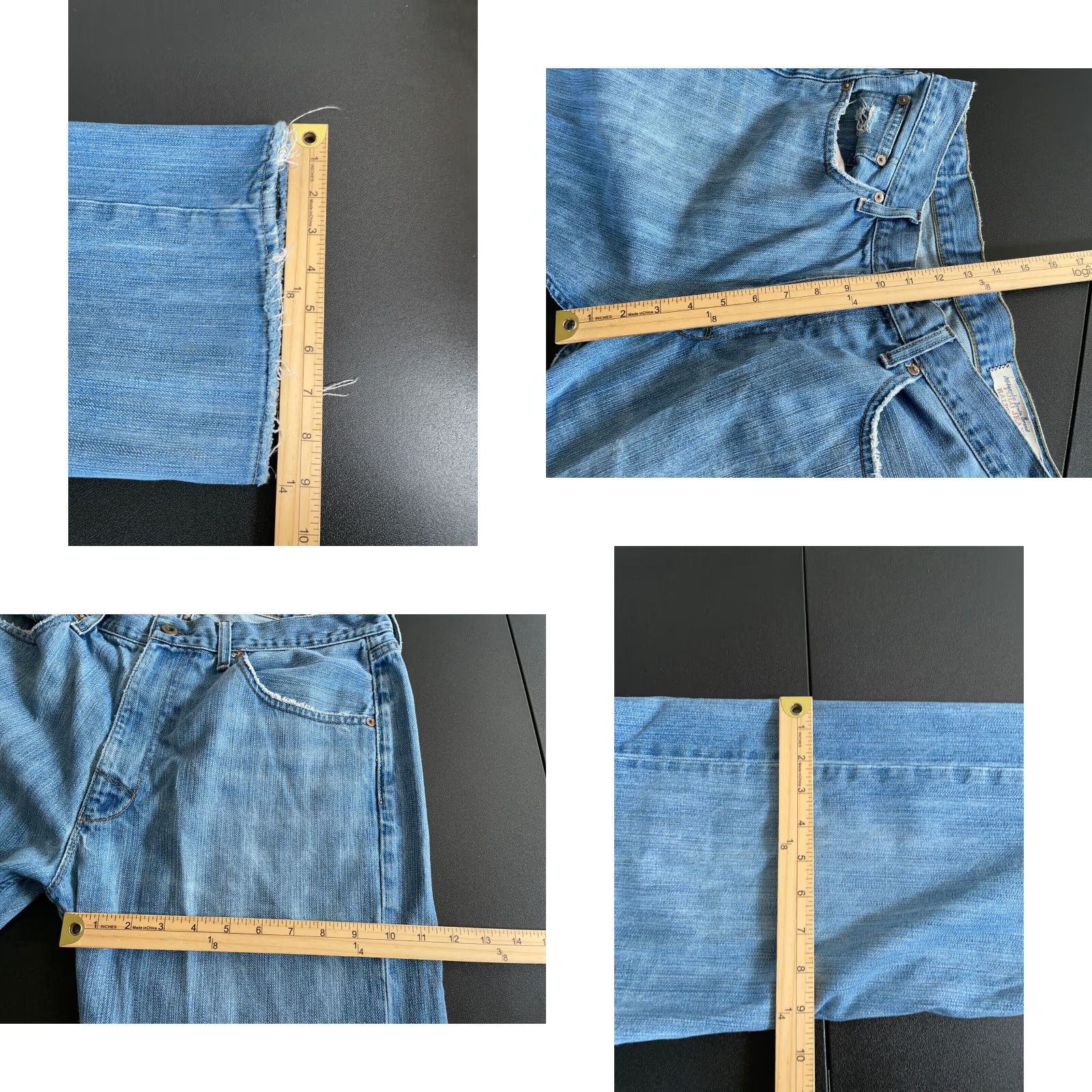 Polo Ralph Lauren VTG Polo Ralph Lauren Ashmore Straight Leg Jeans Men's 34 x 30 Blue Frayed Denim Size US S / EU 44-46 / 1 - 8 Thumbnail