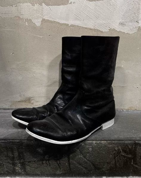 Number (N)ine Number (N)ine 2002SS “Modern Age” Leather Boots Size US 8 / EU 41 - 3 Thumbnail