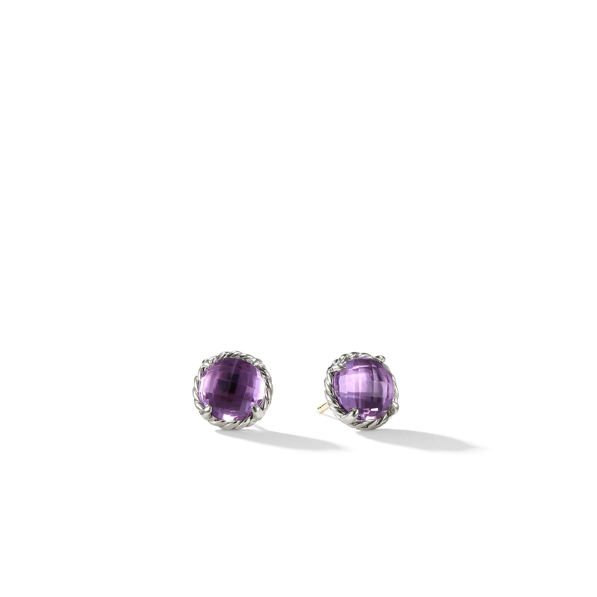 David Yurman o1w1db10525 E11982 Earrings in Sterling Silver with Amethyst Size ONE SIZE - 1 Preview