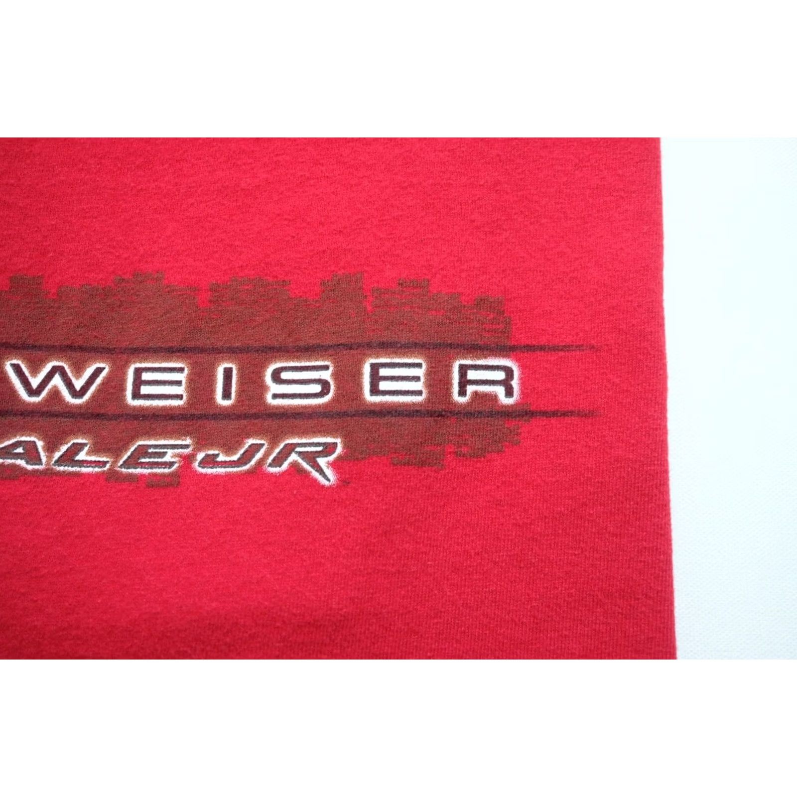 Chase Authentics VINTAGE BUDWEISER T-SHIRT Chase Authentics NASCAR Red Graphic 90s 00s SZ L Mens Red Graphic T Shirt Size US L / EU 52-54 / 3 - 4 Thumbnail