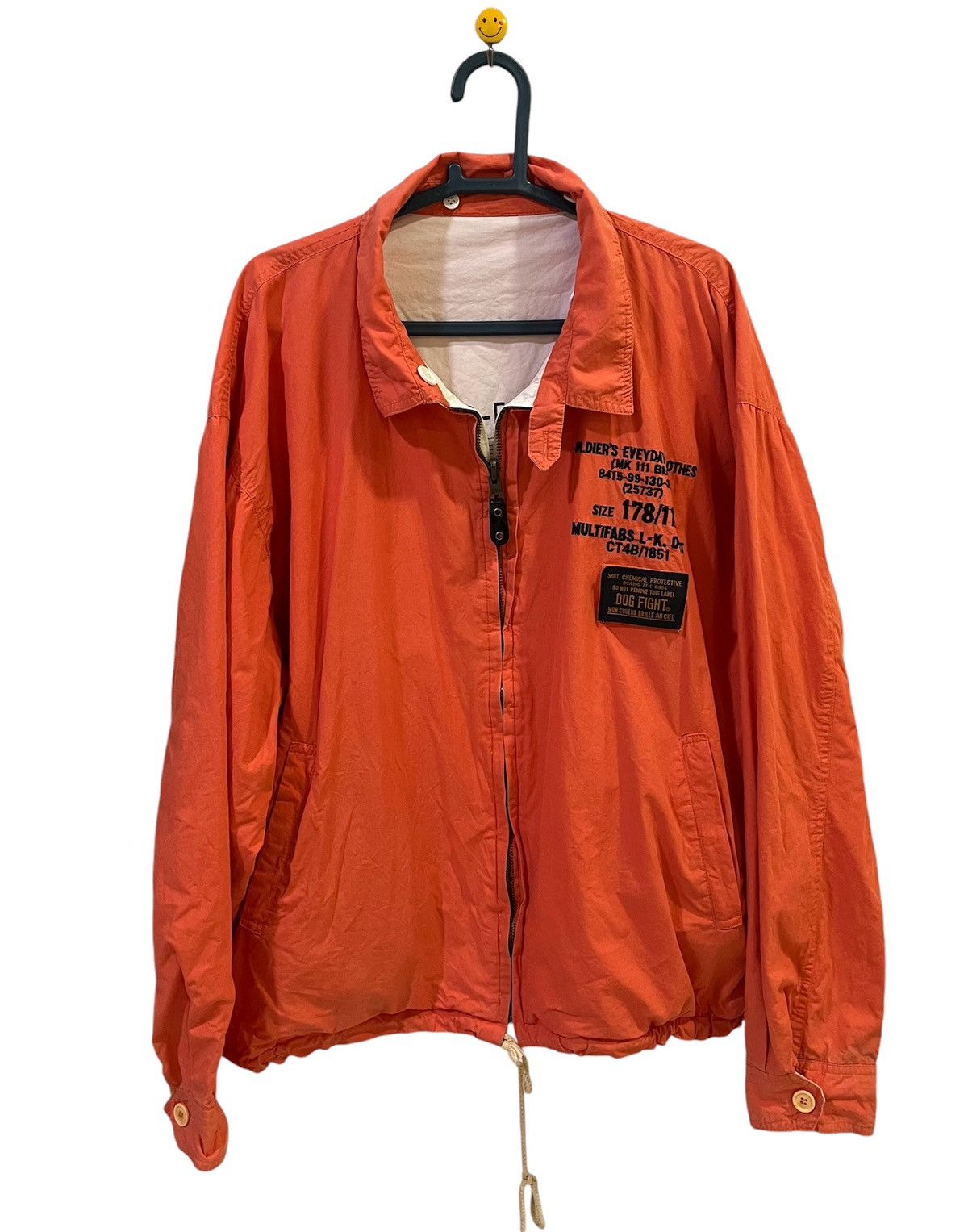 Vintage Dog Fight Military Army Reversible Jacket