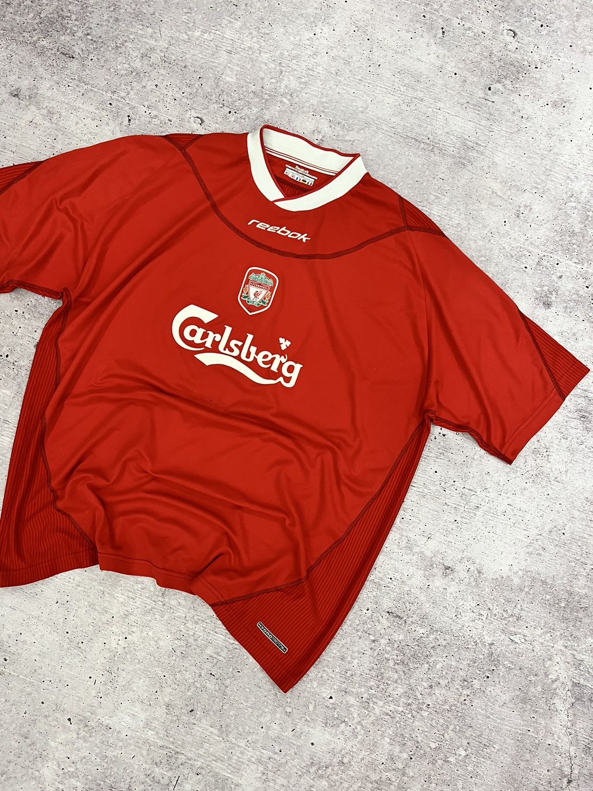 Reebok × Vintage 🩸RARE🩸Reebok Liverpool 2002/2004 Home Jersey Size US XXL / EU 58 / 5 - 2 Thumbnail