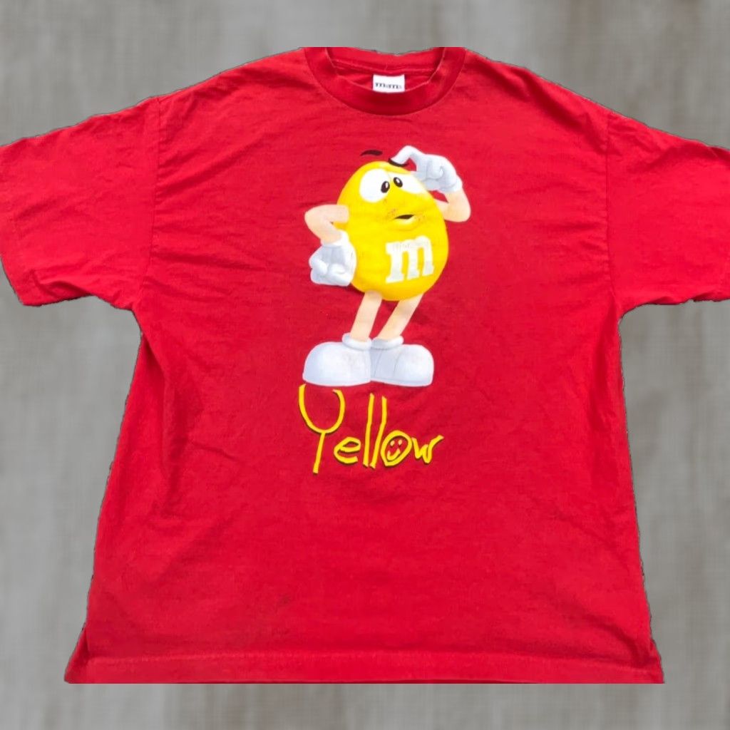 Vintage VINTAGE M&M's Shirt Men XL Red M&M's Tee Logo Cotton Shirt 2000s Cyber Skate Pop Culture Comics Grunge Hipster Movie TV Men's T-Shirt Size US XL / EU 56 / 4 - 1 Thumbnail