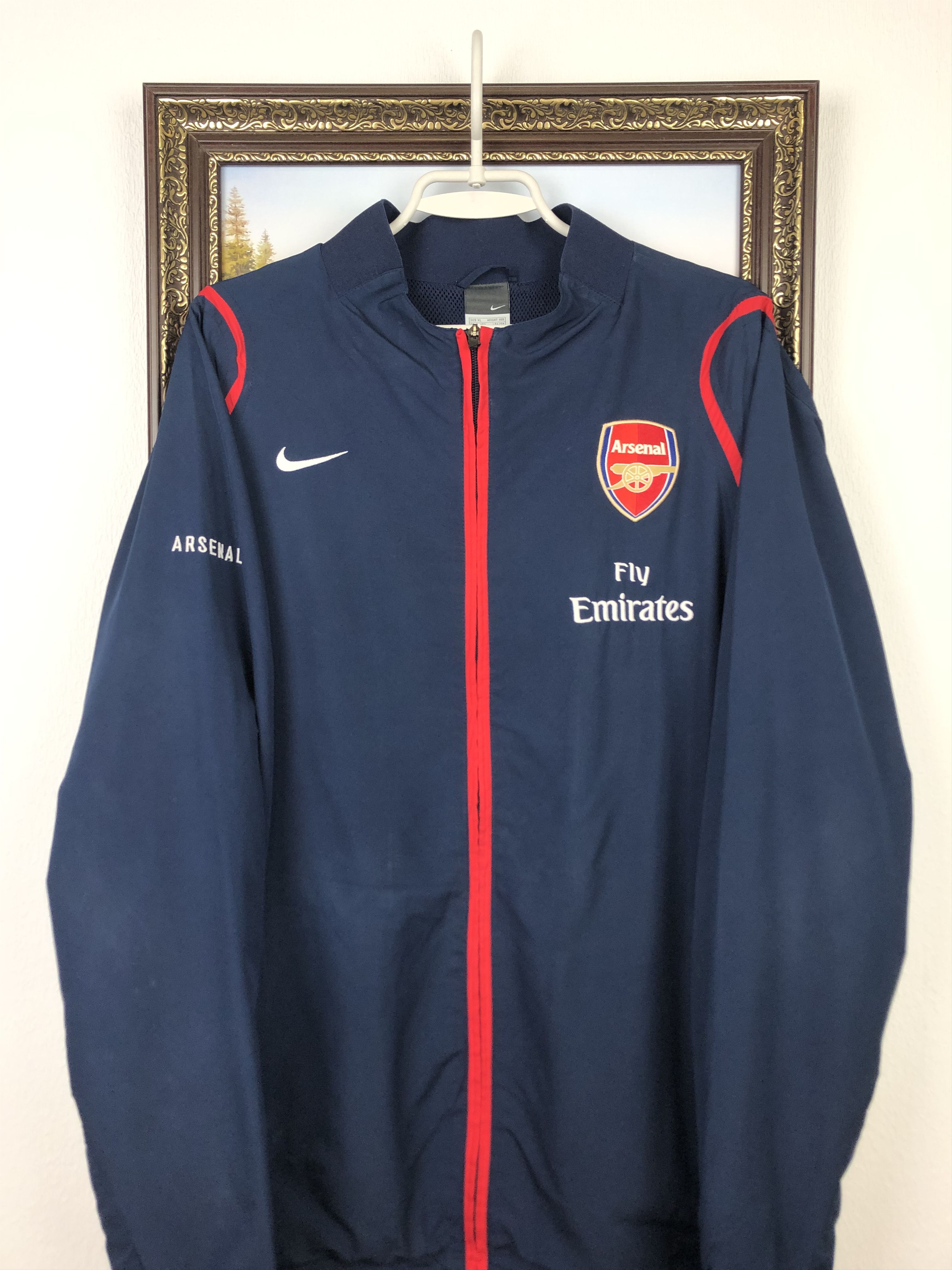Nike Vintage Nike Arsenal Football Jacket Soccer Track Top Mens Size US XL / EU 56 / 4 - 2 Thumbnail