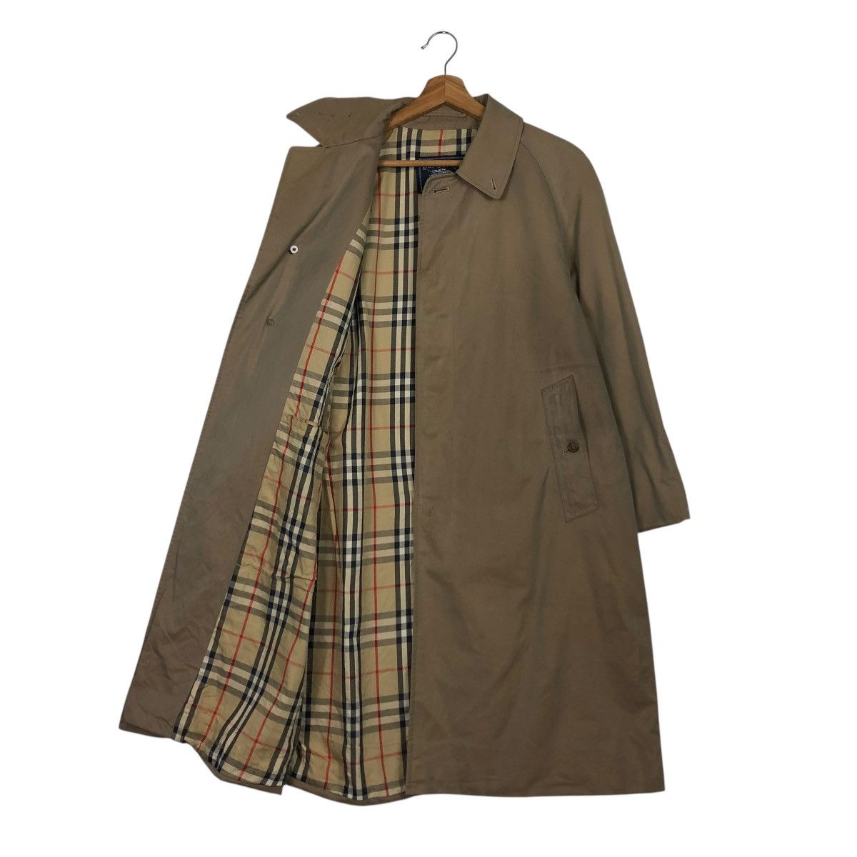 Burberry 🔥VINTAGE LONG JACKET BURBERRYS NOVA CHECK BLANKET Size US M / EU 48-50 / 2 - 1 Thumbnail