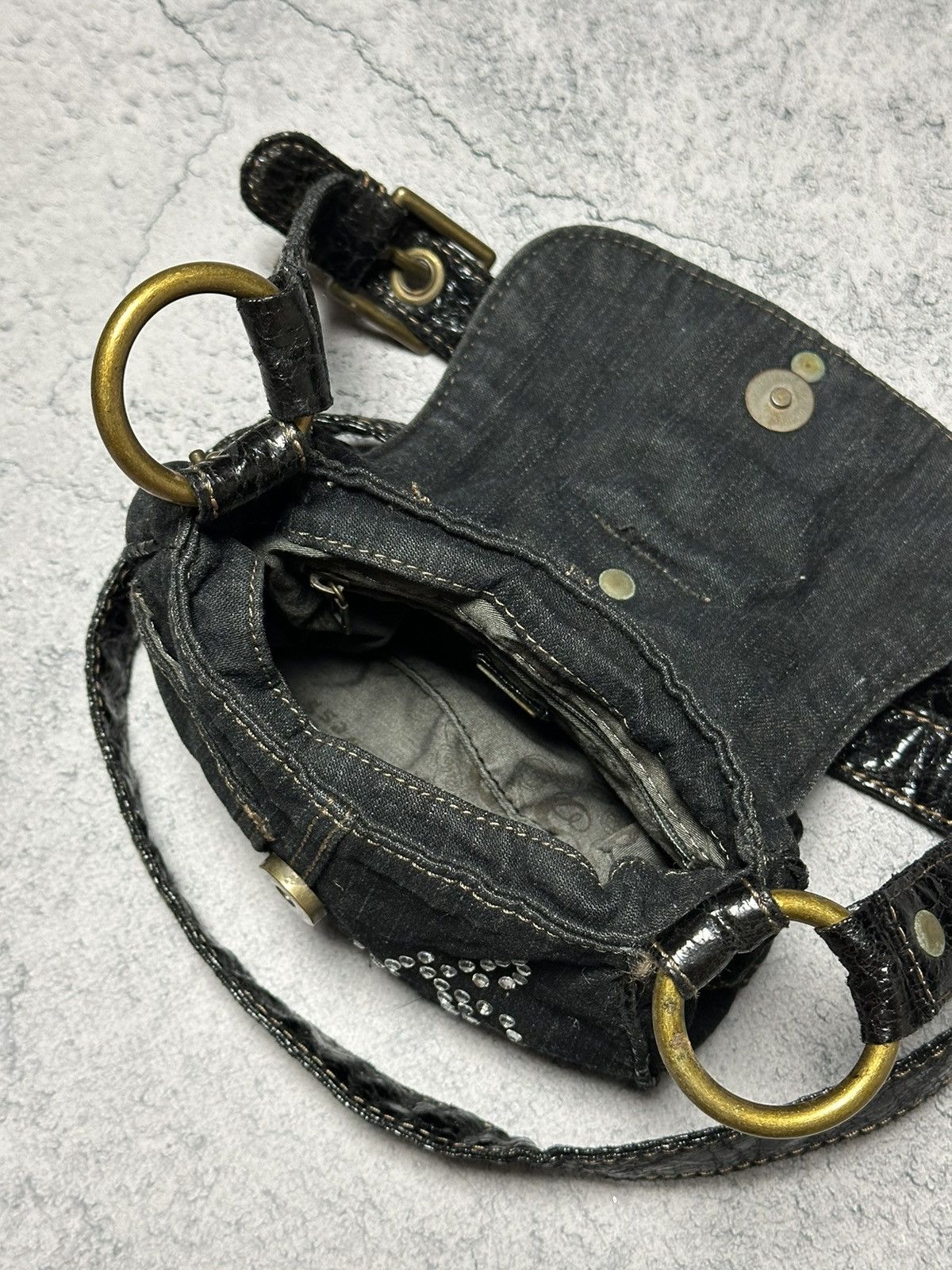 Guess Vintage Guess Y2K Denim Shoulder Crossbody Mini Bag Size ONE SIZE - 13 Thumbnail