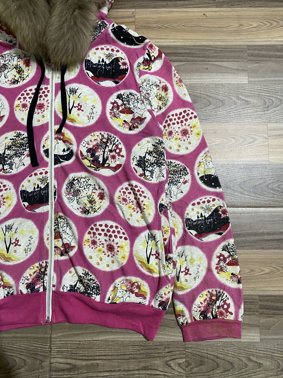 Japanese Brand × Vintage JAPANESE BRAND SCOLAR FUR HOODIES Size M / US 6-8 / IT 42-44 - 3 Thumbnail