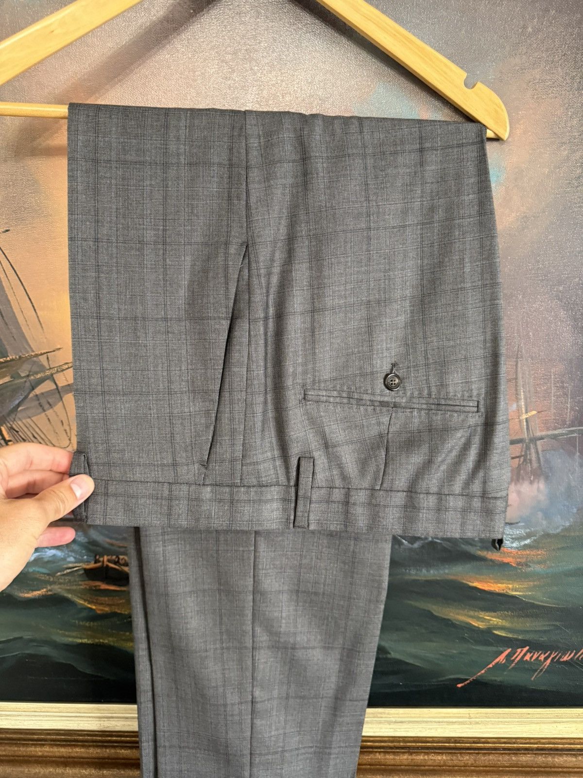 Dsquared2 Dsquared2 Napoli fit plaid check double breasted suit 54 Size 44R - 8 Thumbnail