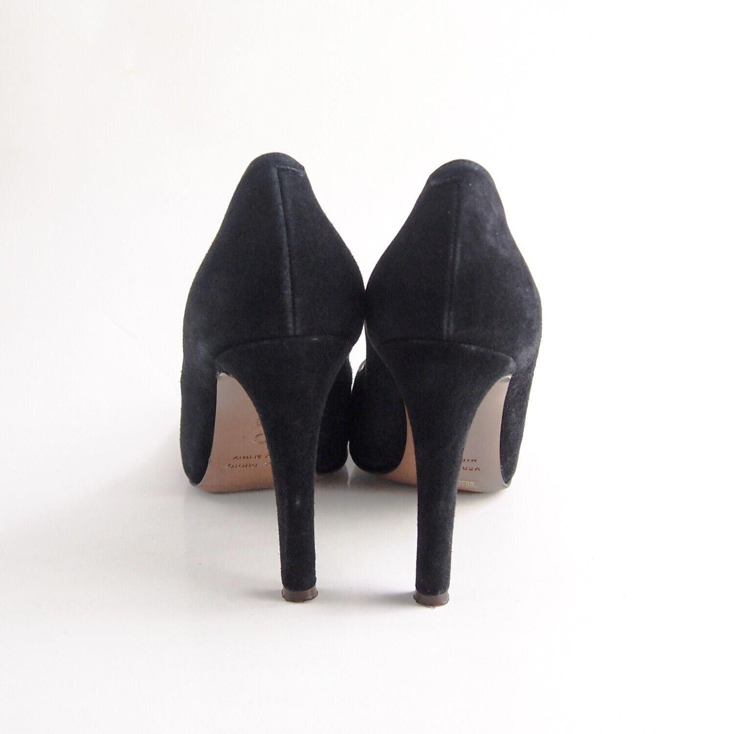 Designer L'Autre Chose Heels Black Suede Womens US 9 EU 39 $480 Size US 9 / IT 39 - 6 Thumbnail