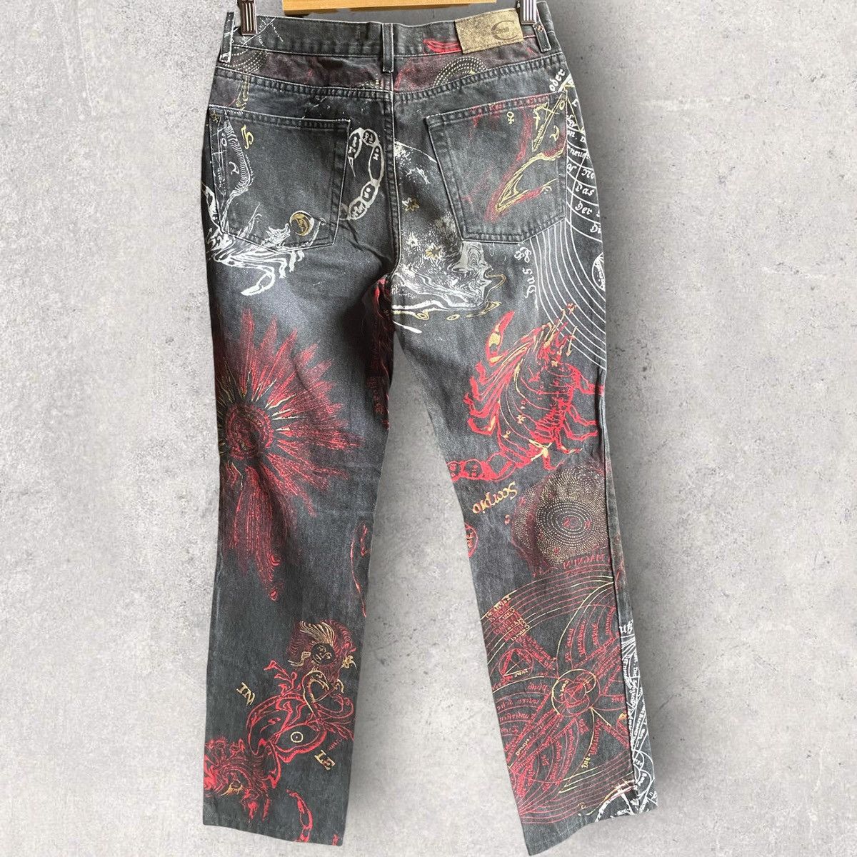 Roberto Cavalli Vintage 00’s Astrology Print Denim Size US 30 / EU 46 - 5 Thumbnail
