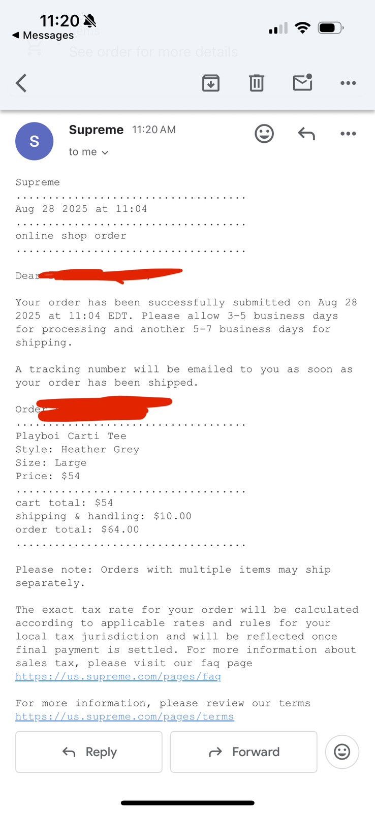 Supreme Playboi Carti for Supreme FW25 Size US L / EU 52-54 / 3 - 2 Thumbnail