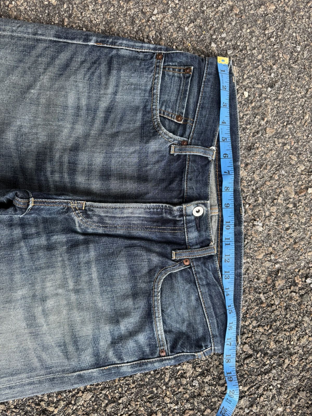 Japanese Brand VINTAGE JAPANESE STRAIGHT FADED JEAN DENIM PANTS Size US 35 - 6 Thumbnail