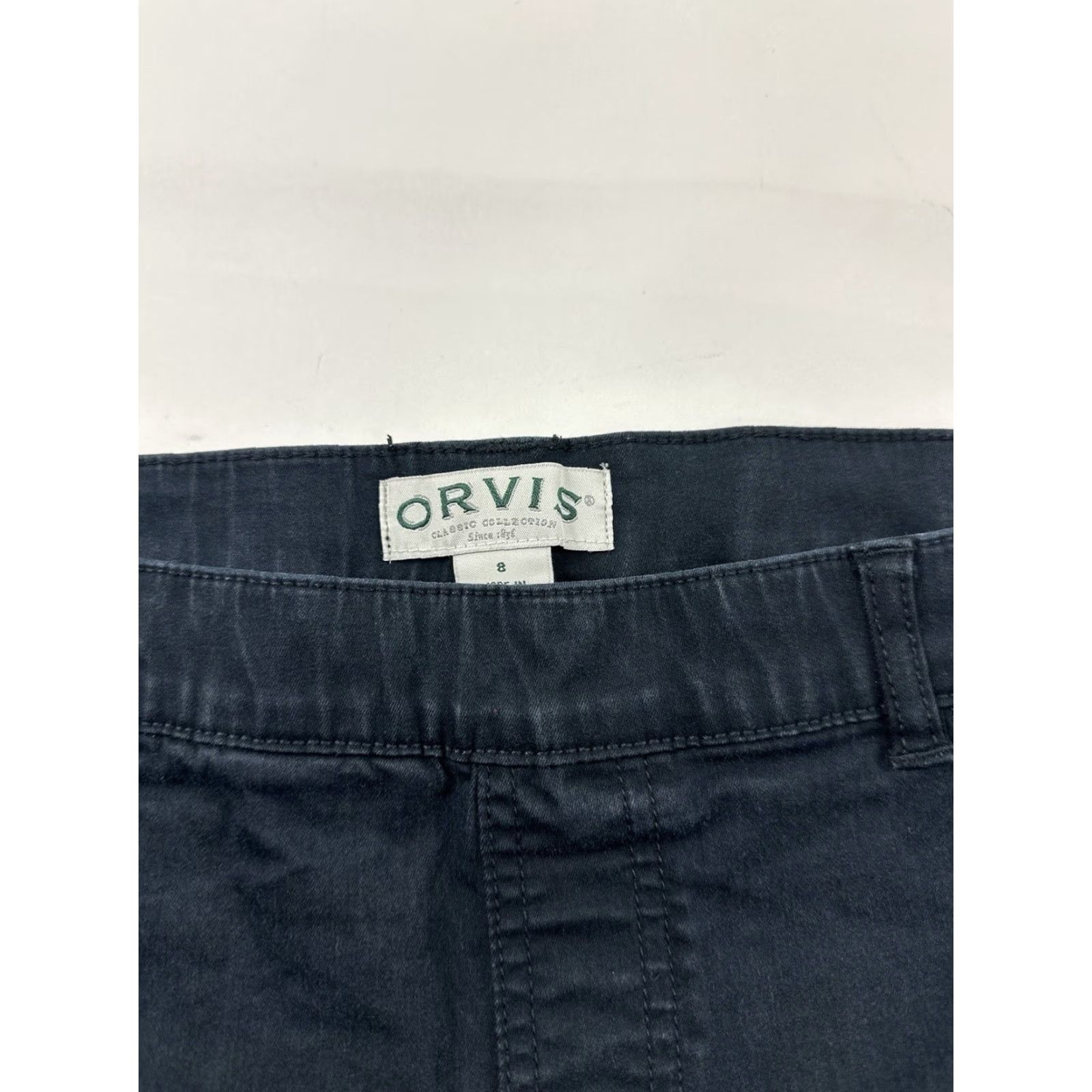 Orvis ORVIS Women's Pants Size 8 Blue Elastic Waist Pull-On Skinny Ankle Size 30" / US 8 / IT 44 - 3 Thumbnail