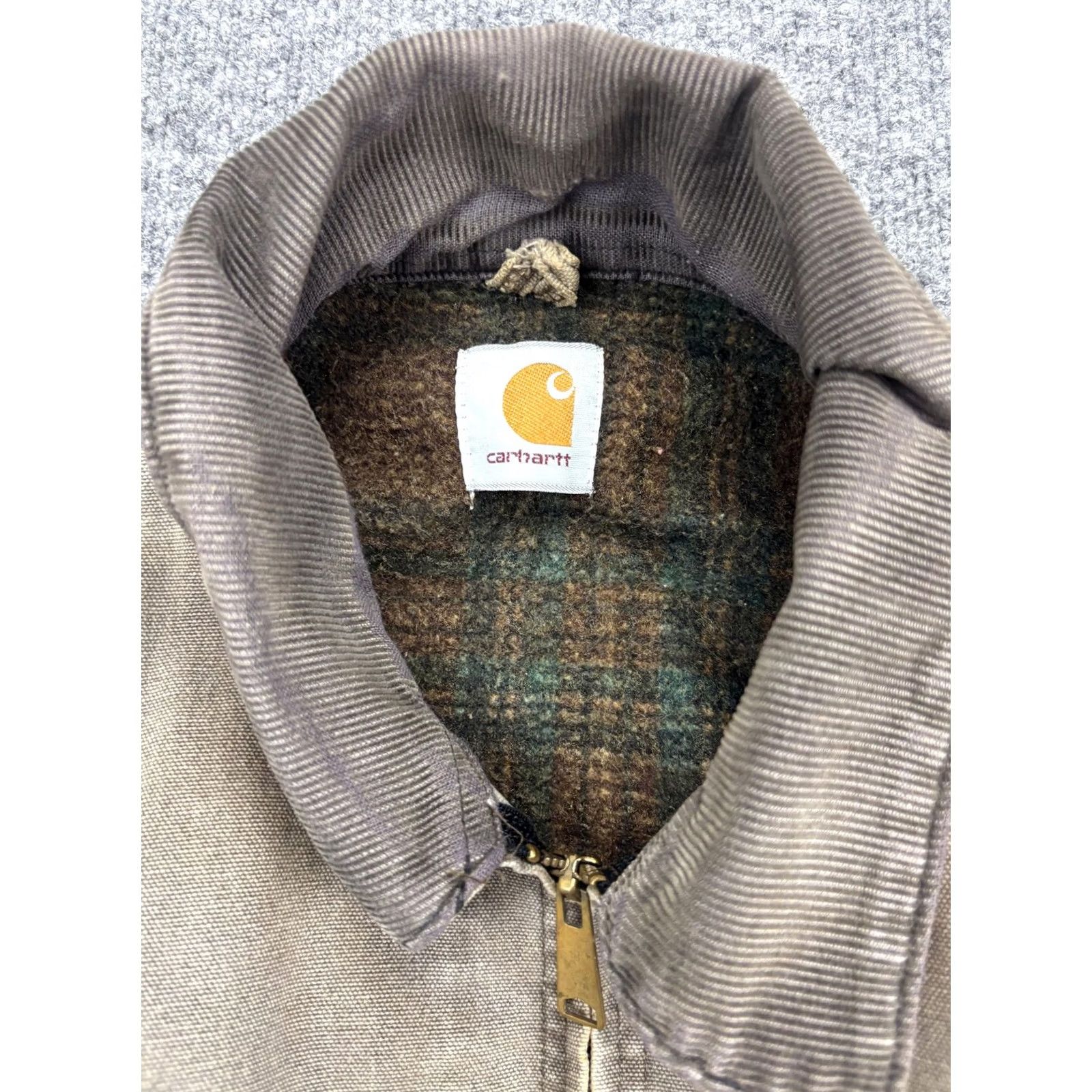Carhartt Vintage Carhartt J97 Blanket-Lined Detroit Mens XL Green Canvas Work Heavy Jacket Size US XL / EU 56 / 4 - 2 Thumbnail