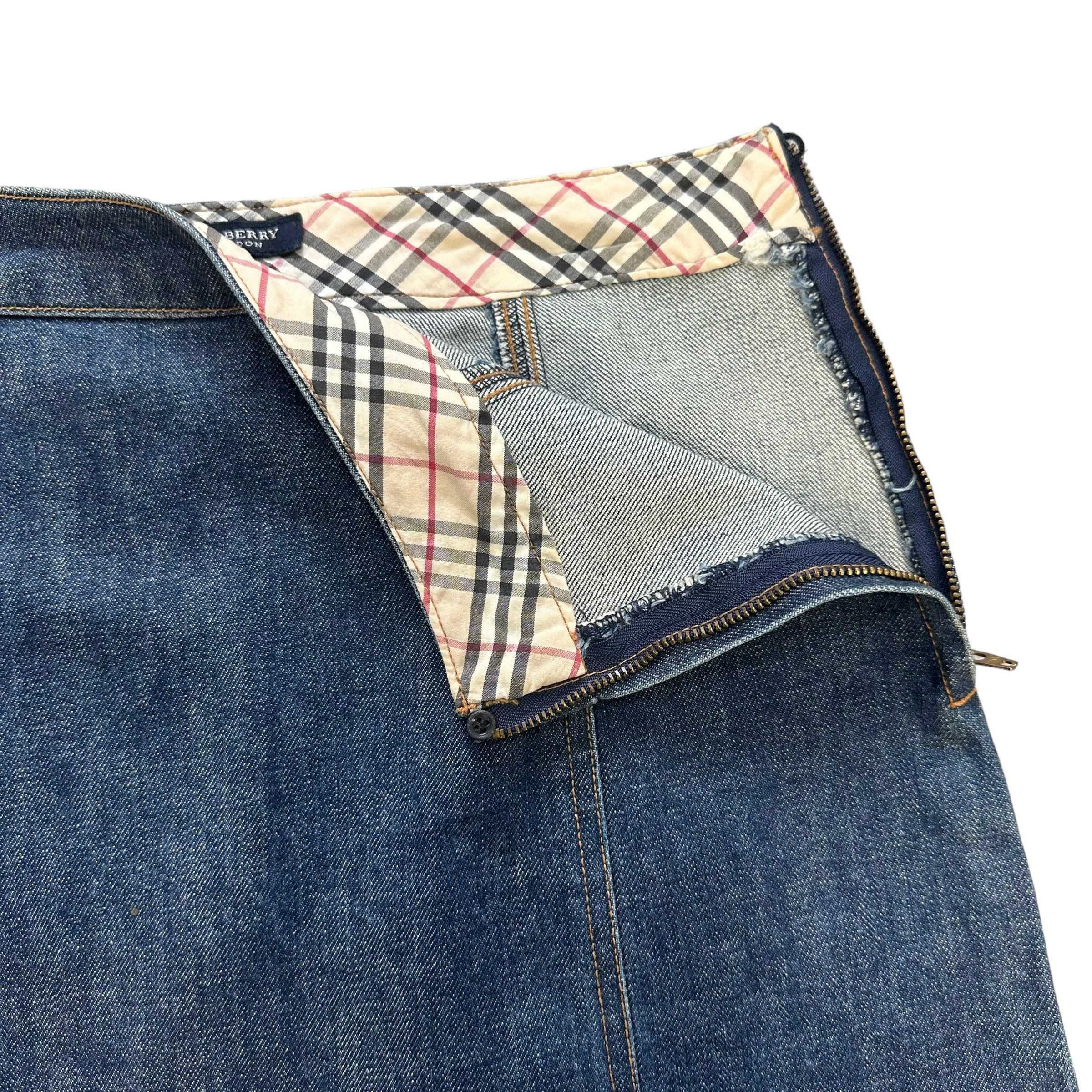 Burberry BURBERRY LONDON JEANS MINI SKIRTS #8654-019 Size 28" / US 6 / IT 42 - 4 Thumbnail