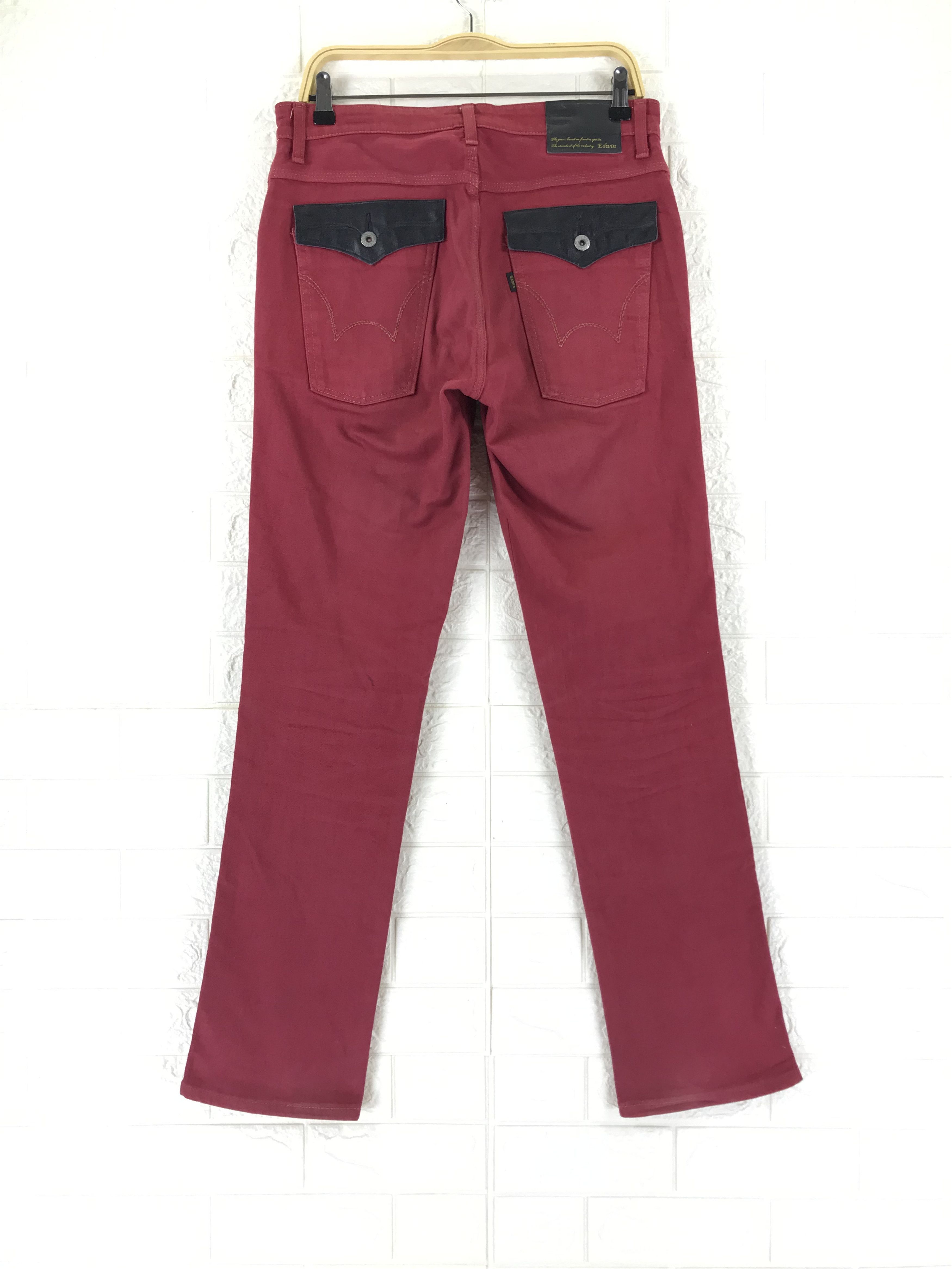 Edwin Vintage Edwin 503 Red Jeans Size US 32 / EU 48 - 5 Thumbnail