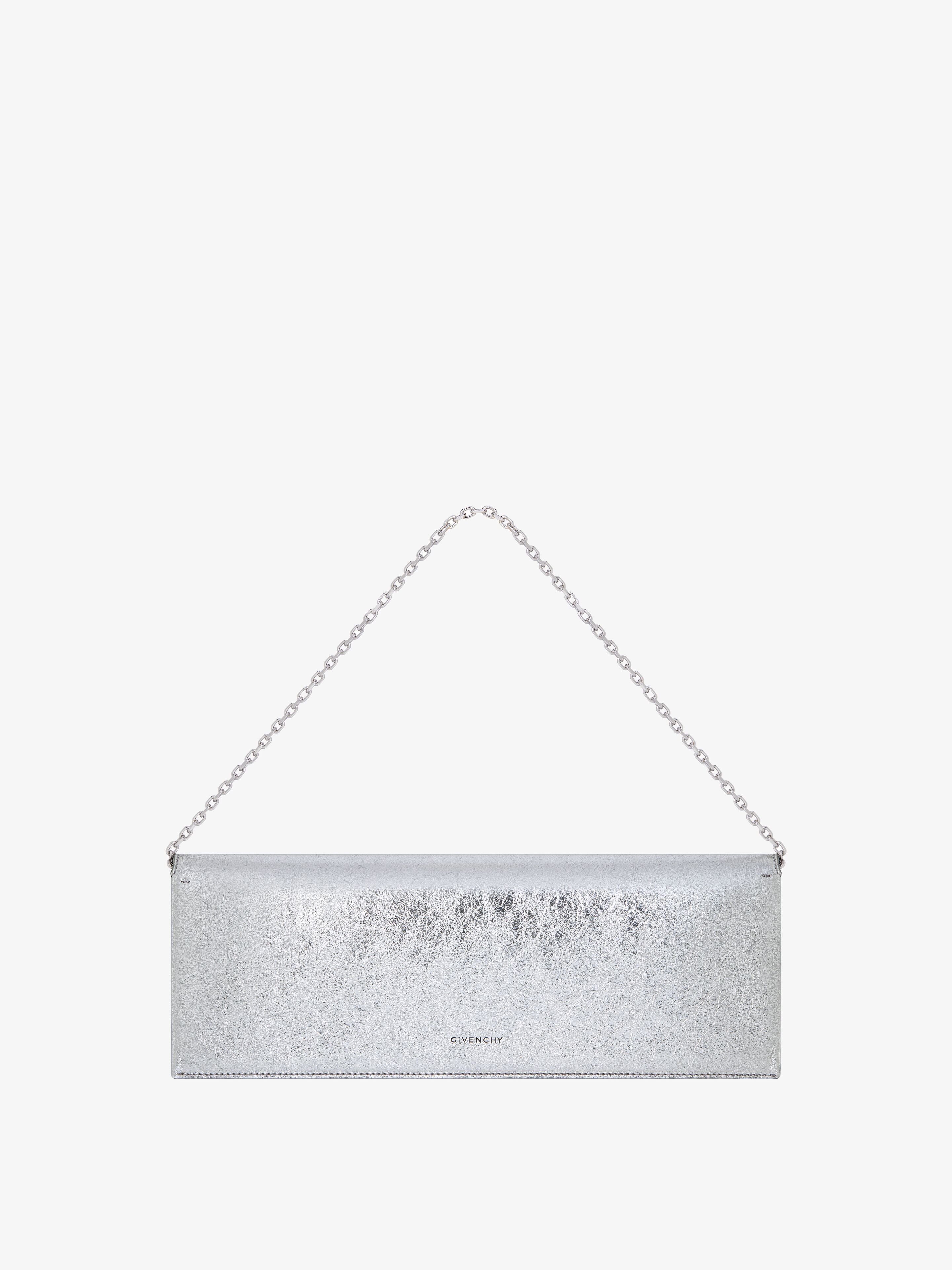 Givenchy oc11z0725 Size: OS / 4G Liquid Clutch in Light Silver Size ONE SIZE - 4 Thumbnail