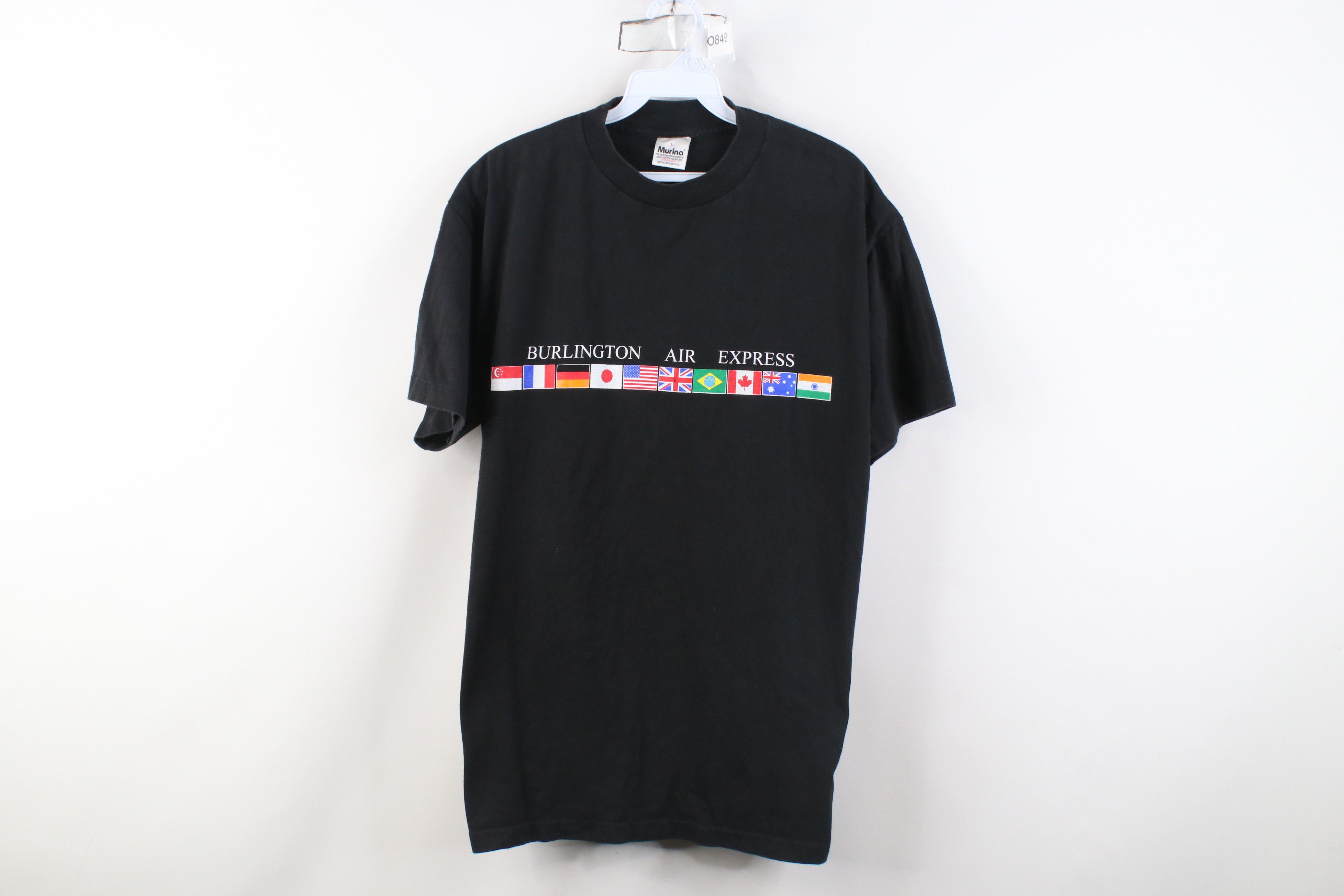 Vintage Vintage 90s Burlington Air Express Airplane T-Shirt USA Size US L / EU 52-54 / 3 - 1 Thumbnail