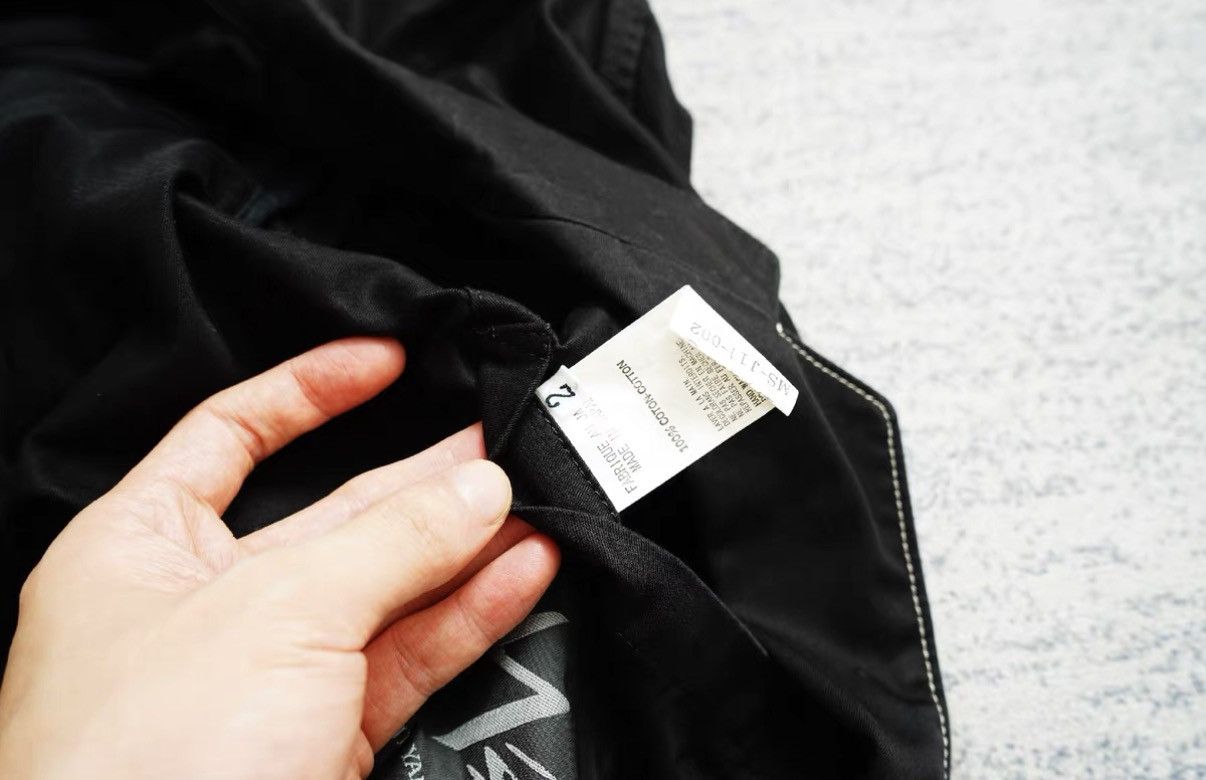 Yohji Yamamoto Yohji Yamamoto Oversized Stitch Detail Work Blazer Jacket Size US M / EU 48-50 / 2 - 7 Thumbnail