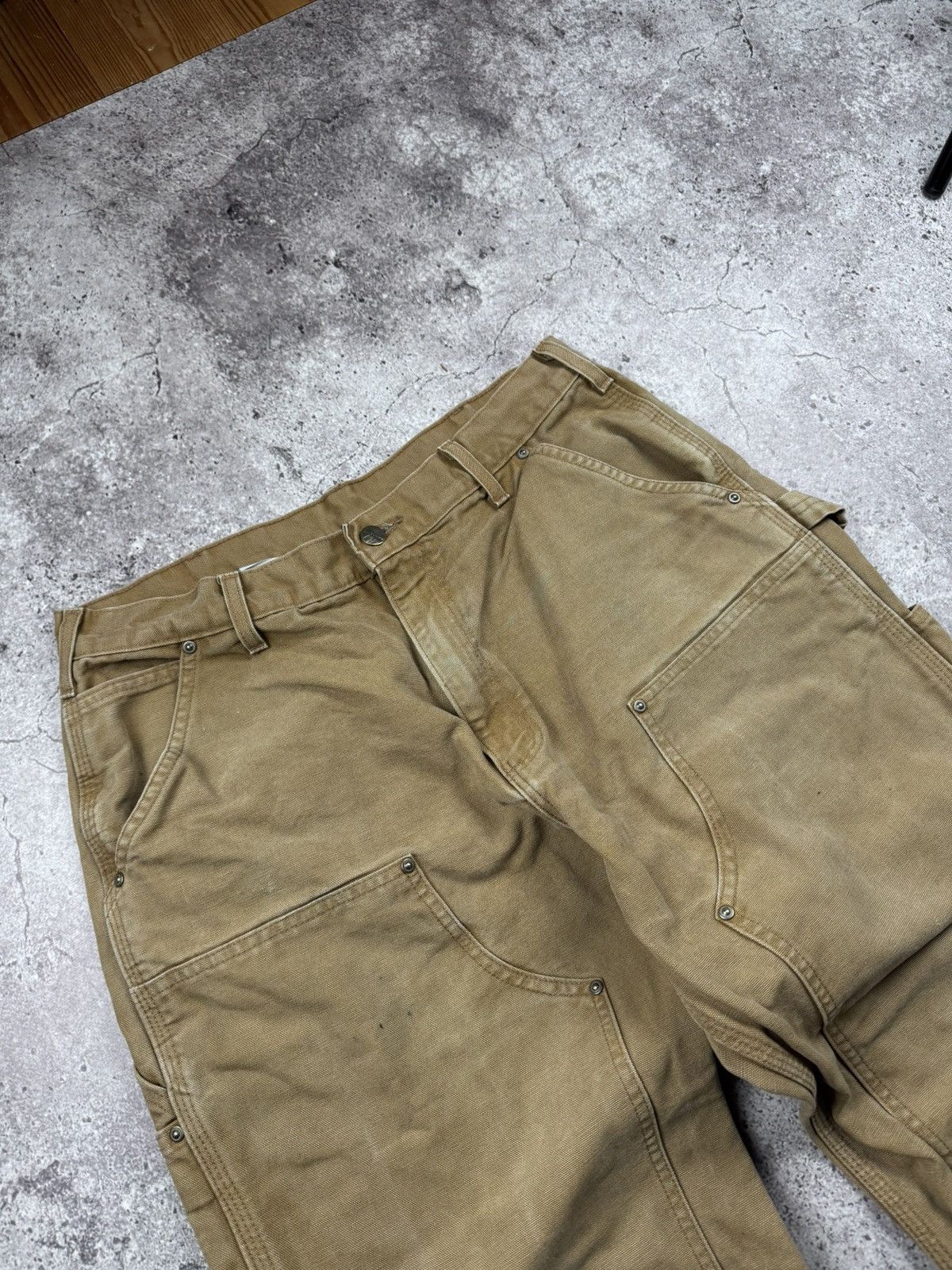Carhartt 🟤Crazy Baggy Vintage Carhartt Double knee pants WorkWear🟤 Size US 36 / EU 52 - 7 Thumbnail