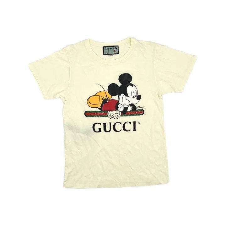 Gucci Gucci x Disney Logo Print T-Shirt-2507 Size XS / US 0-2 / IT 36-38 - 2 Thumbnail