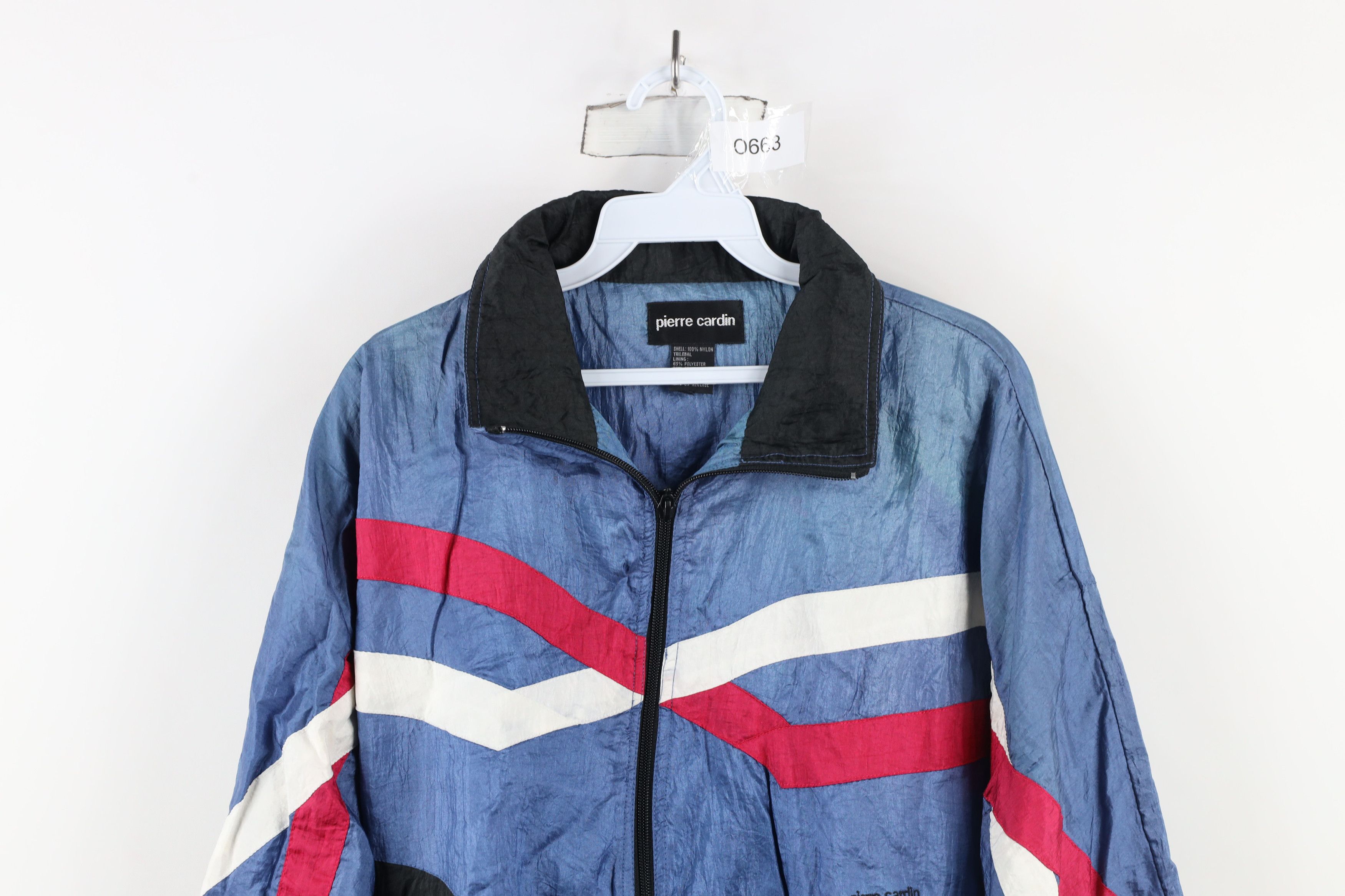 Pierre Cardin × Vintage Vintage 90s Pierre Cardin Block Lined Windbreaker Jacket Size US L / EU 52-54 / 3 - 2 Thumbnail