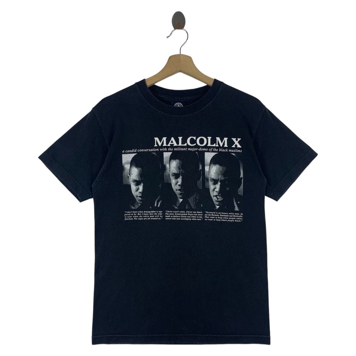 Band Tees × Malcolm X MALCOM X photo printed tee | Grailed