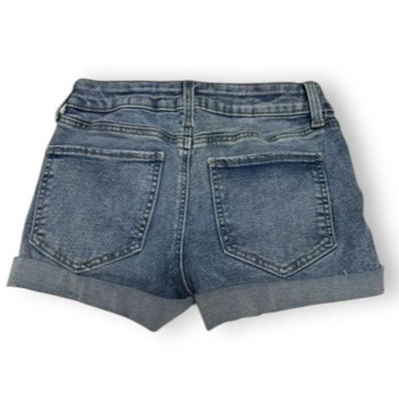 Other SO Juniors Denim Shorts Sz 1 Blue Distressed Cuffed Size 25" / US 0 / IT 36 - 2 Thumbnail