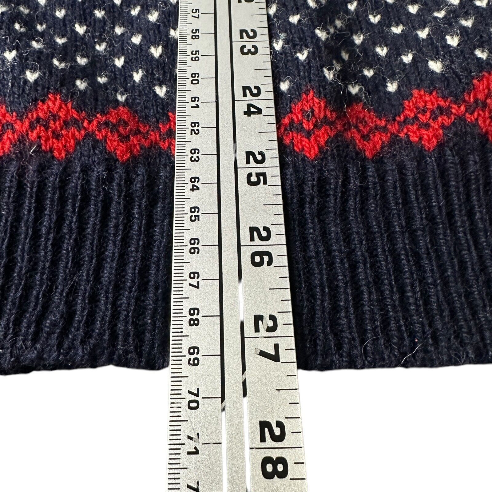 Other Vintage Rauma Cardigan Sweater Men's Medium Blue Red Wool Size US M / EU 48-50 / 2 - 8 Thumbnail
