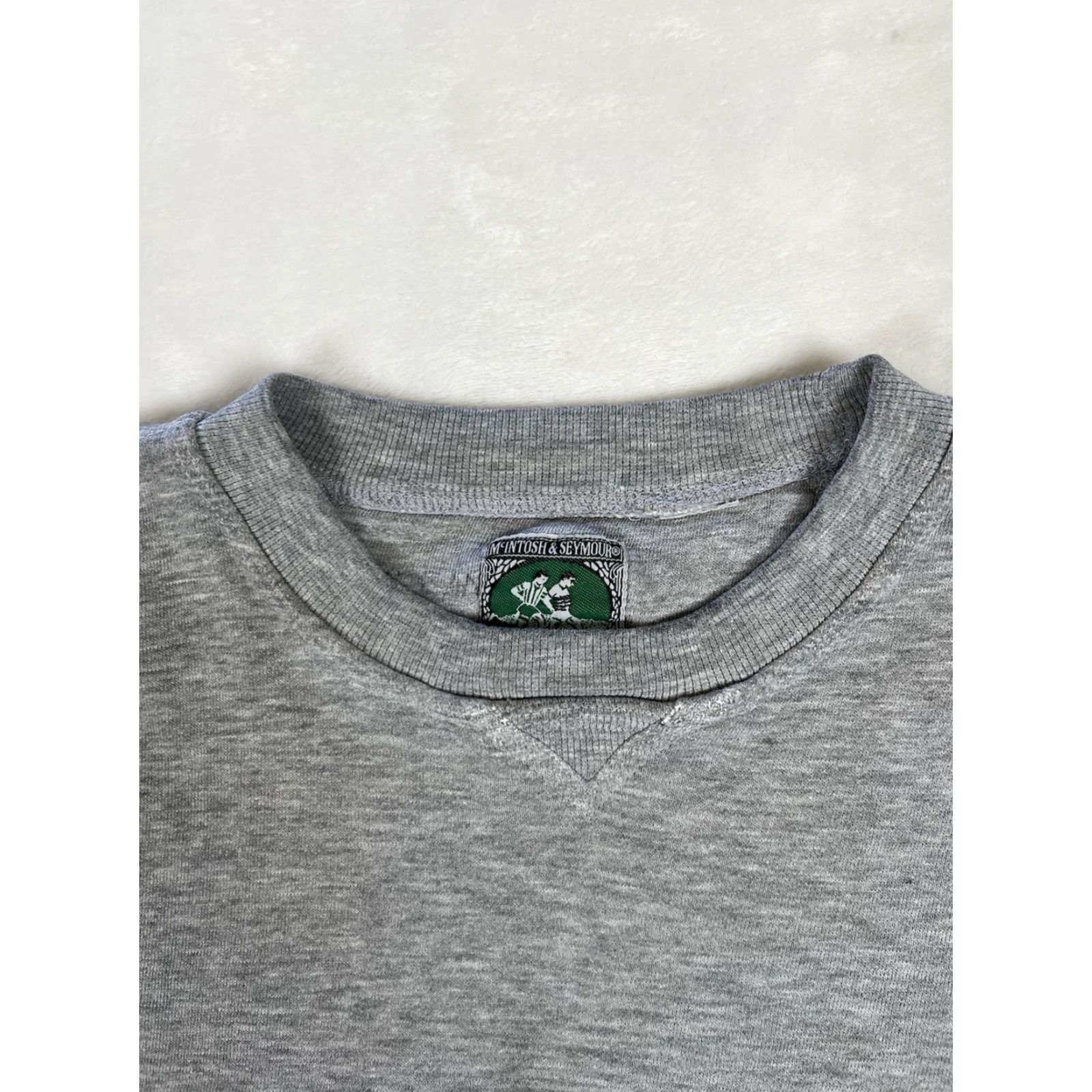 Vintage VINTAGE McIntosh & Seymour Rugby Sweatshirt Shirt Crewneck Men XL Gray Sweatshirt Size US XL / EU 56 / 4 - 3 Thumbnail