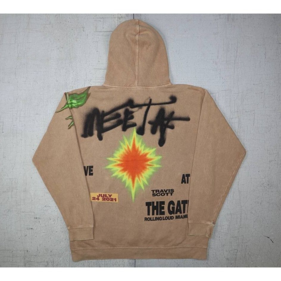 TRAVIS SCOTT MERCH Live At The Gate HOODIE Size Medium