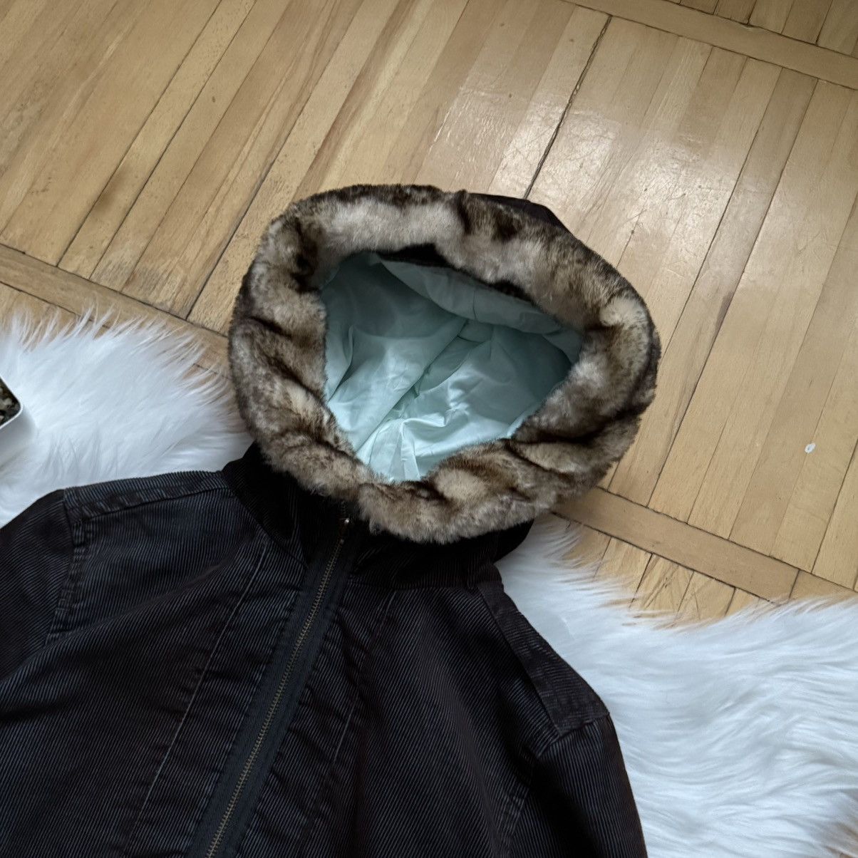 If Six Was Nine 📌 Vintage Rip Curl Avant Garde Y2K Bomber Jacket Fur Hood Size M / US 6-8 / IT 42-44 - 3 Thumbnail