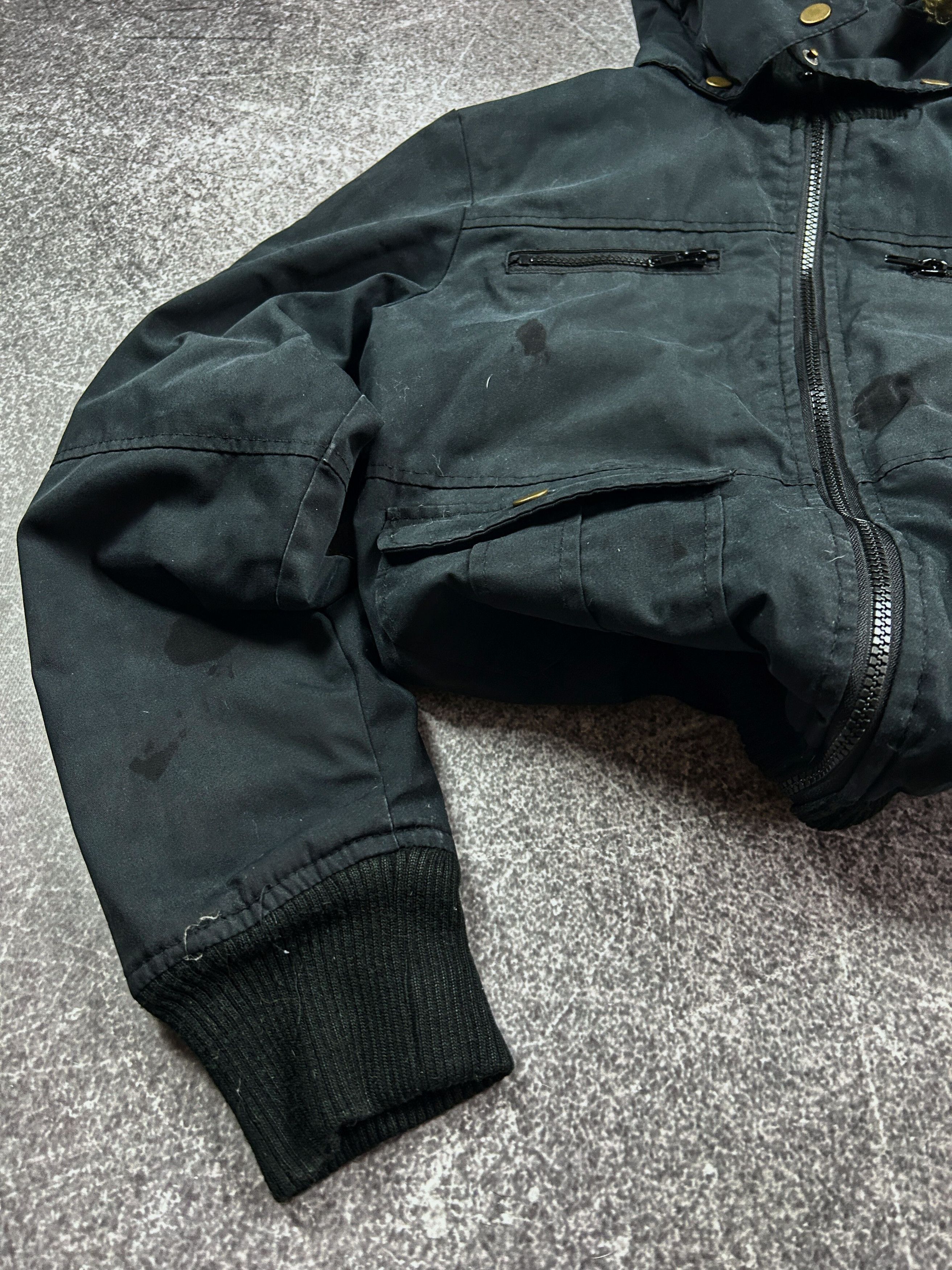 Designer Vtg If Six Was Nine Balenciaga Style Fur Hood Jacket 90s Size US S / EU 44-46 / 1 - 2 Thumbnail