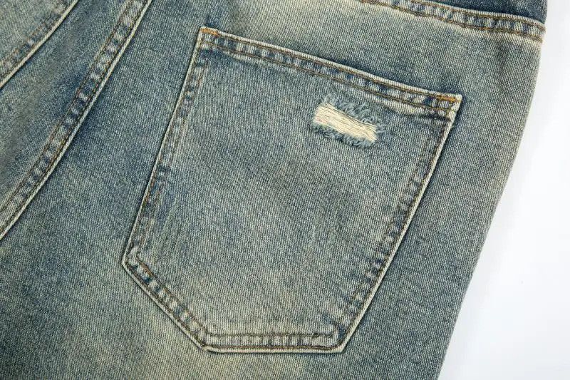 Japanese Brand × Vintage Distressed relaxed jeans side button Size US 30 / EU 46 - 16 Thumbnail