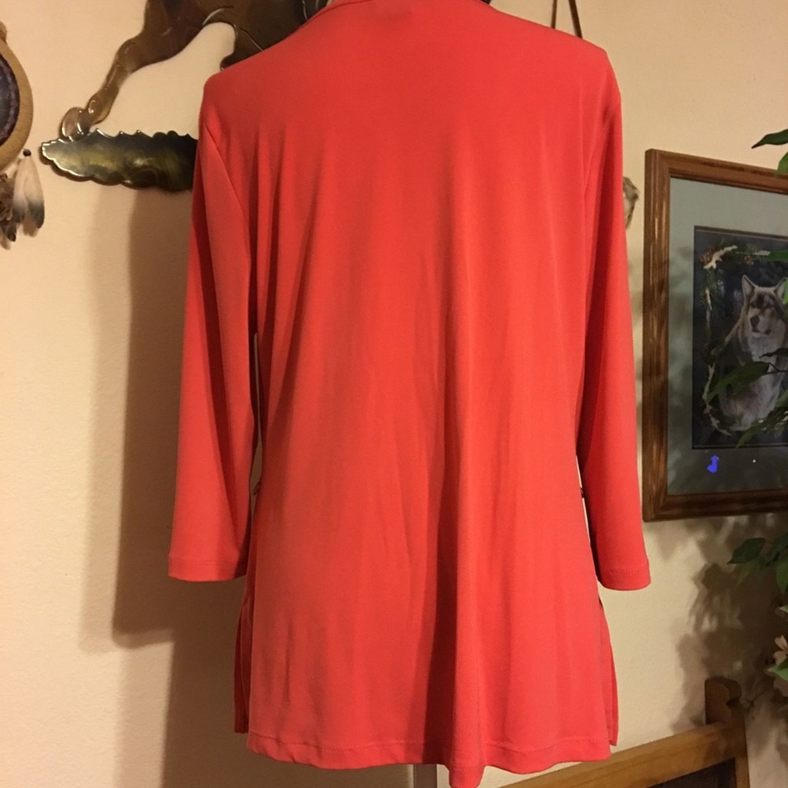Other I.N. Studio coral soft light stretchy top L Size L / US 10 / IT 46 - 4 Thumbnail