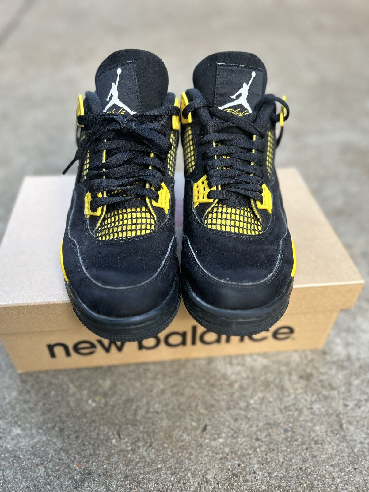 Jordan Brand × Nike Jordan 4 Yellow Thunder size 9.5 Size US 9.5 / EU 42-43 - 4 Thumbnail