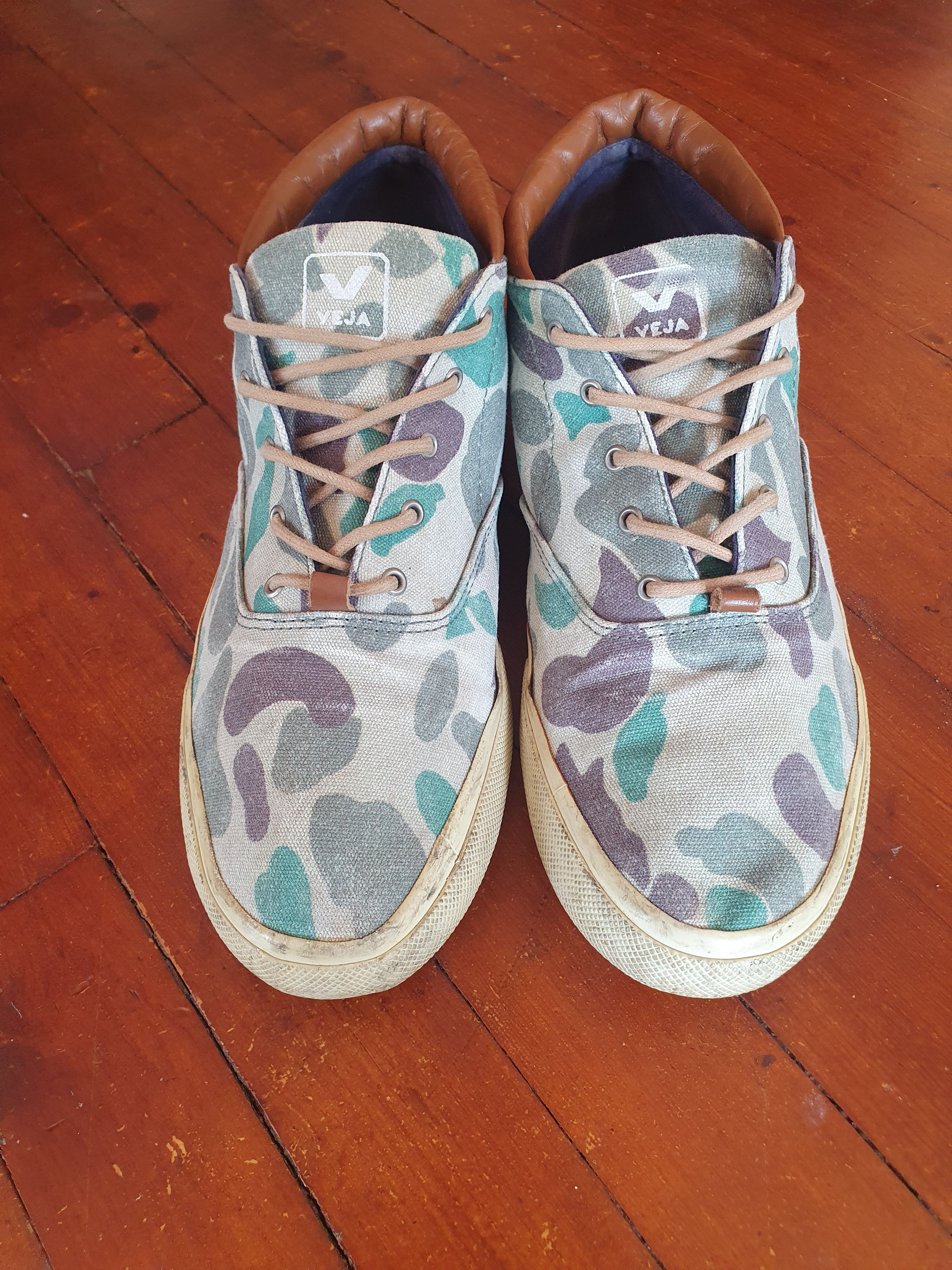 Veja Veja Men's Camouflage Trainers sz US 11.5/UK11/EU45 Size US 11.5 / EU 44-45 - 4 Thumbnail