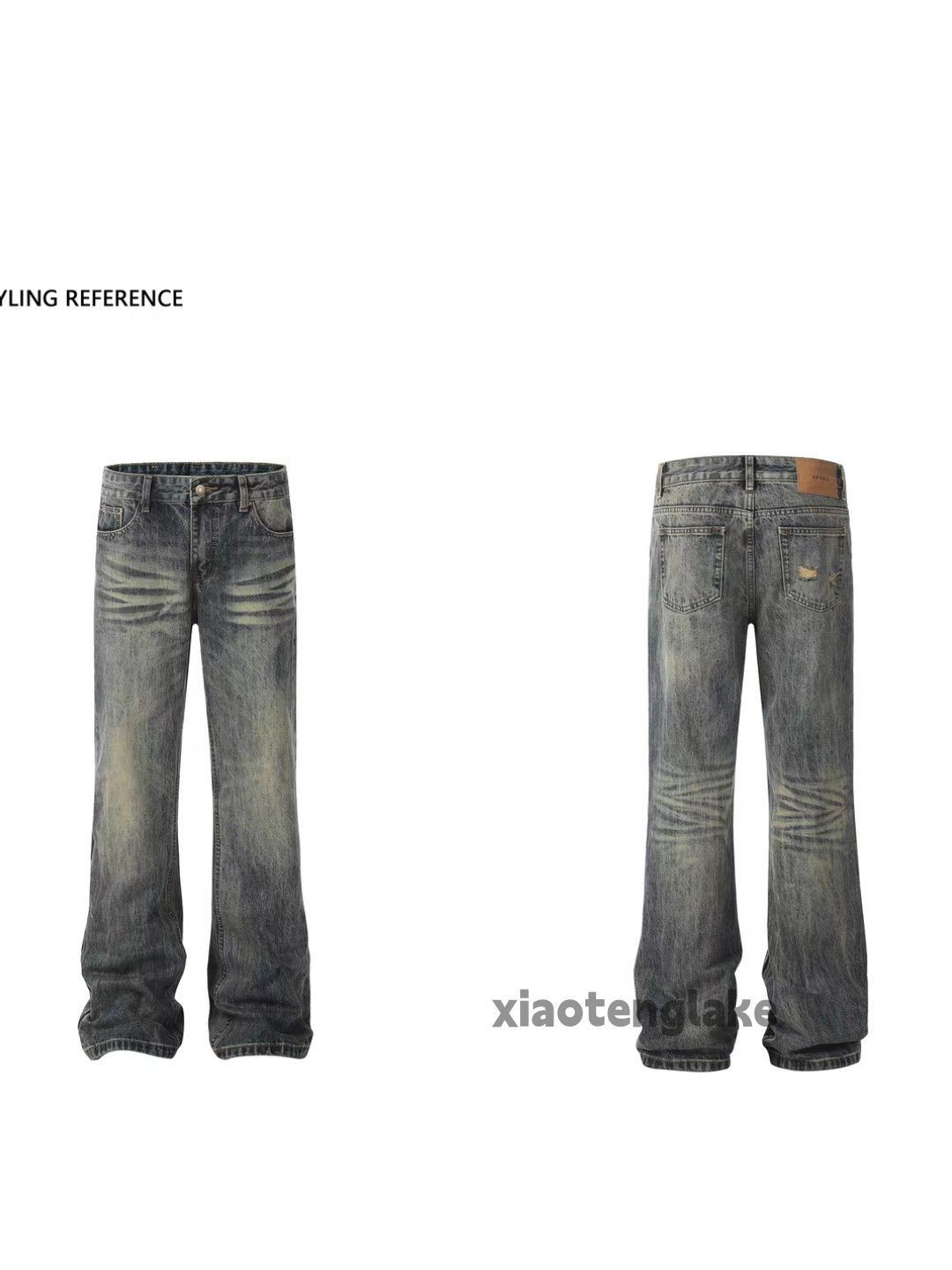 Jean xtl washed faded cleanfit yuppie y2k punk flared jeans Size US 34 / EU 50 - 3 Thumbnail