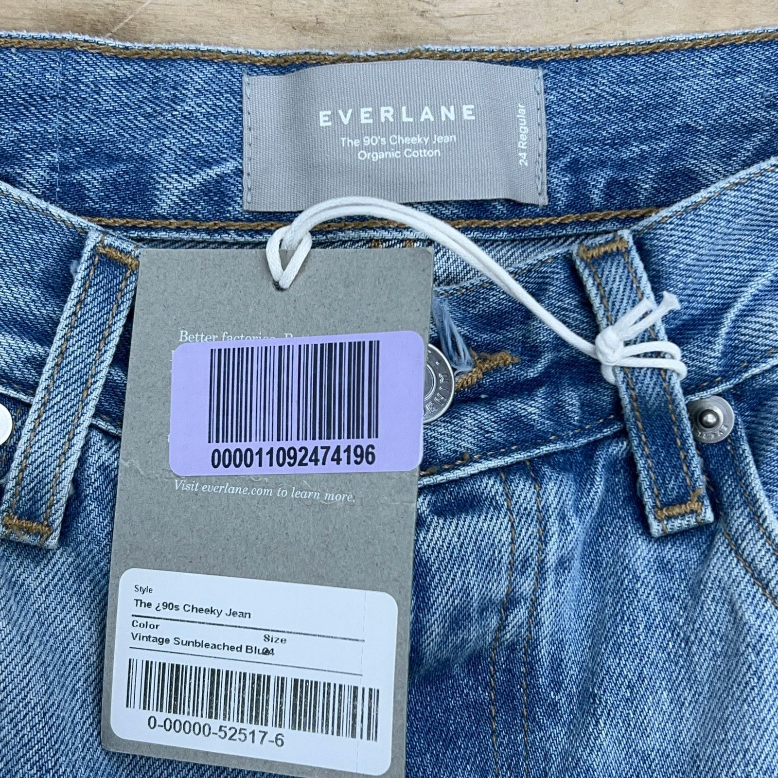 Everlane Everlane Size 24 The 90s Cheeky Jean Light Taper Stretch NEW Size 24" / US 00 / IT 34 - 11 Thumbnail