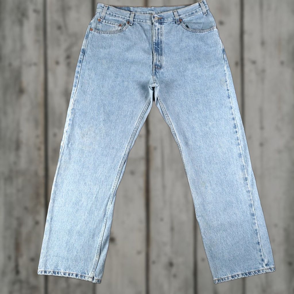 Levi's VINTAGE Levis 505 Jeans Mens Regular Straight 36x30 (34x29) Red Tab 90s USA Size US 36 / EU 52 - 1 Thumbnail