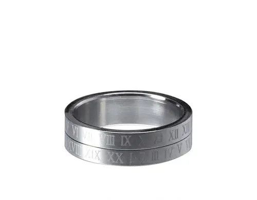 Designer × Vintage Retro Roman number ring Size ONE SIZE - 4 Thumbnail