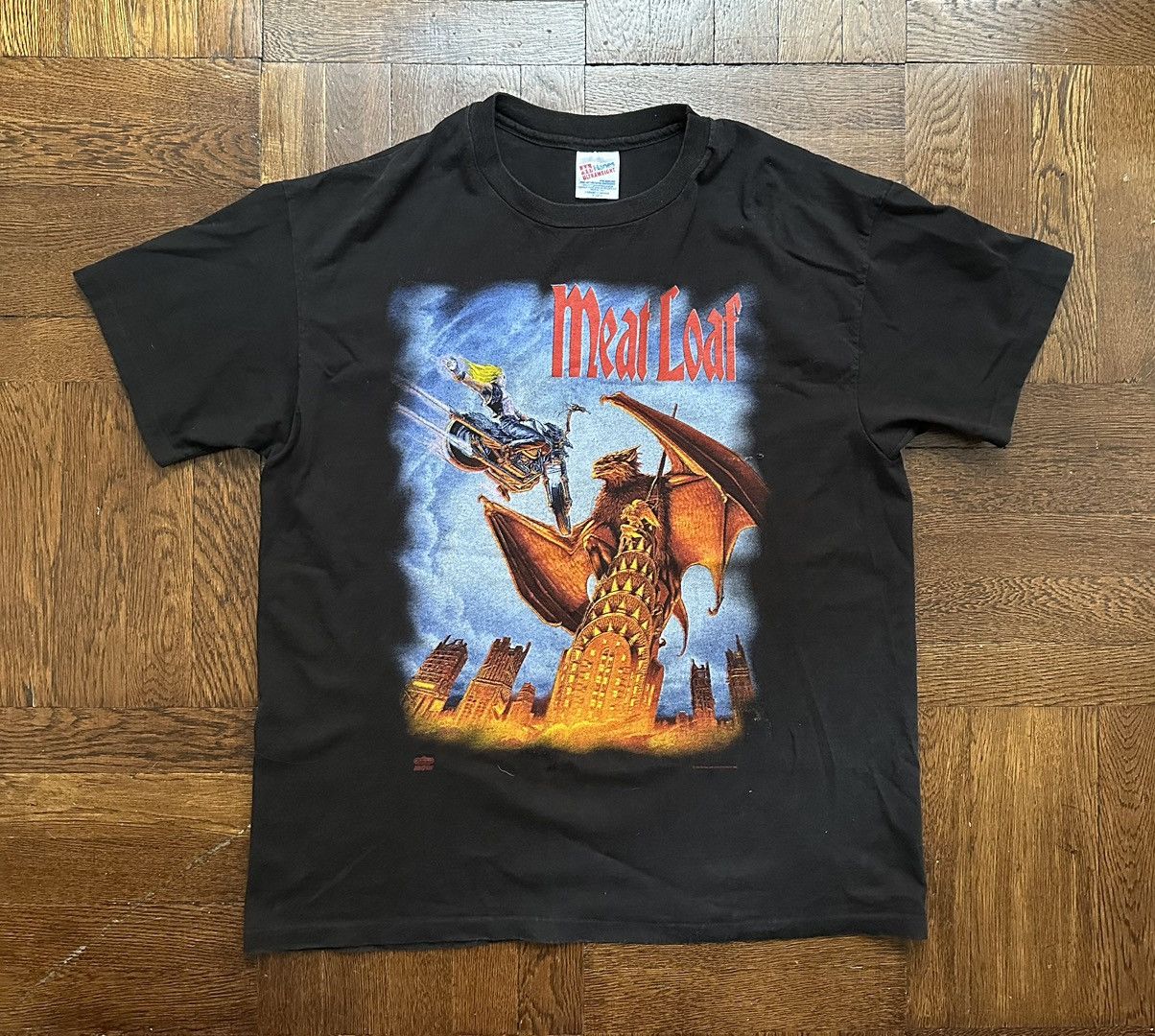 Vintage 1994 Single cheapest Stitch Meatloaf Tour Shirt Size Large