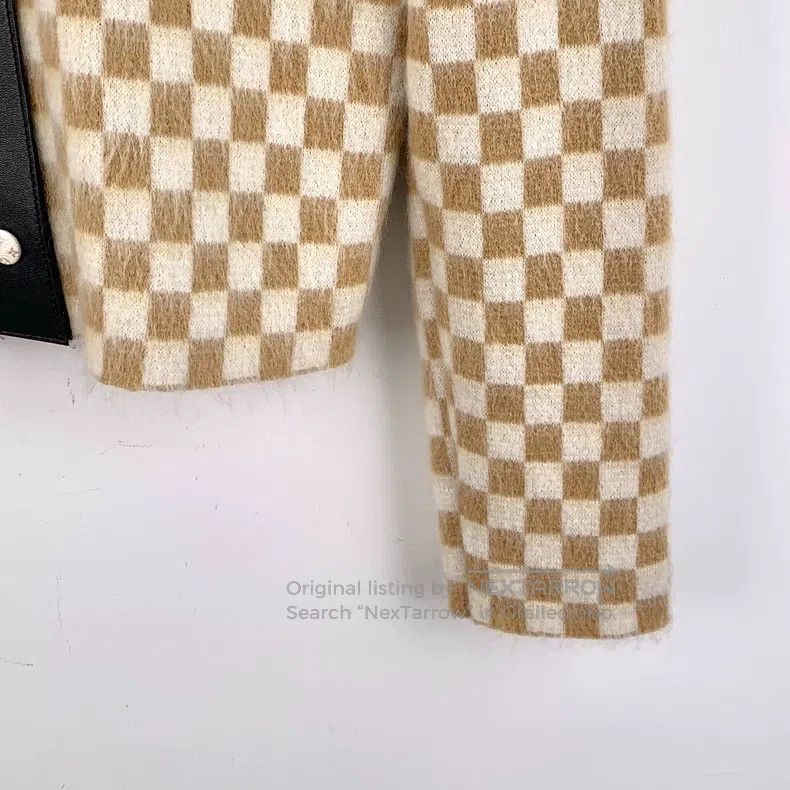 Louis Vuitton Louis Vuitton 24 colour block checkerboard wool lapel sing Size S / US 4 / IT 40 - 4 Thumbnail