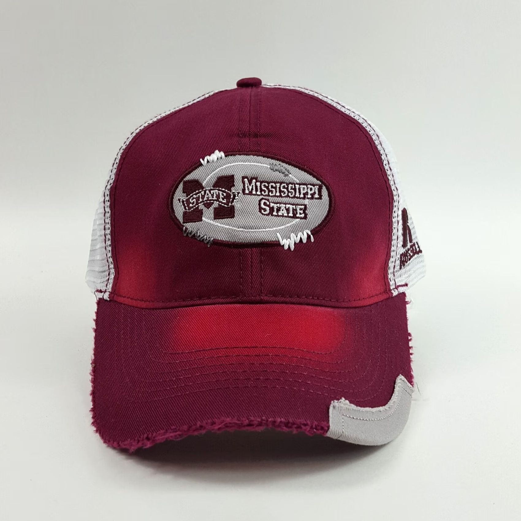 Russell Athletic Mississippi State Bulldogs Hat NCAA Baseball Cap Adjustable Red Vintage Russell Athletic Size ONE SIZE - 2 Thumbnail