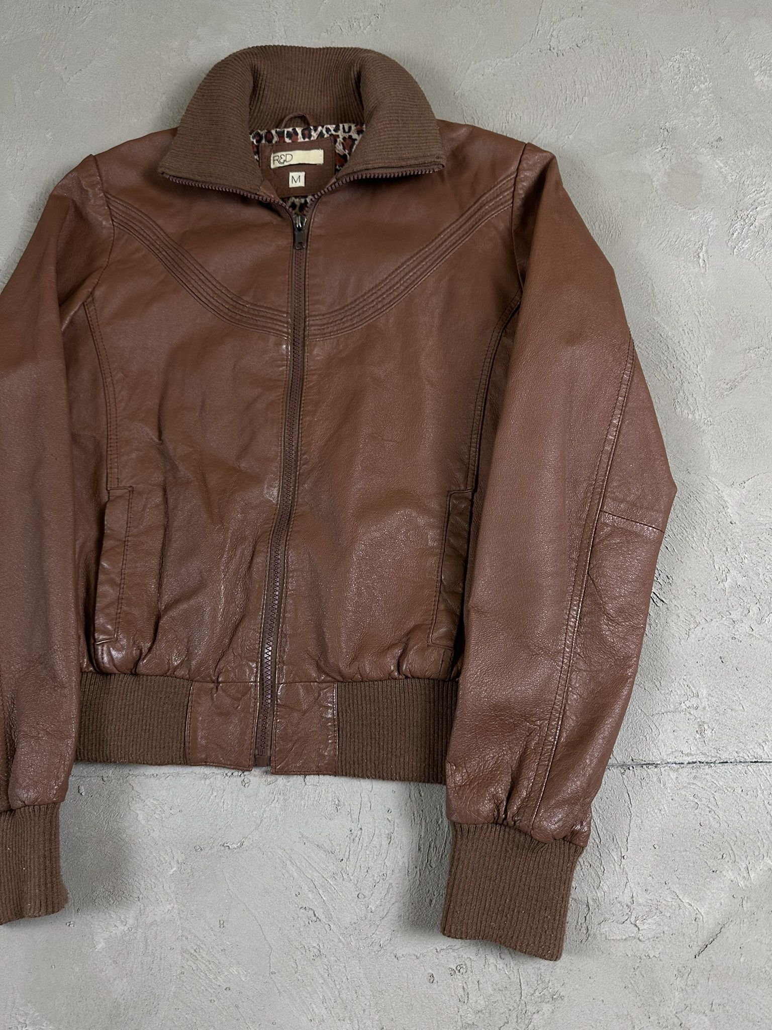 Genuine Leather 2000s Vintage Leather Biker Boxy Y2k Jacket Hype Size M / US 6-8 / IT 42-44 - 7 Thumbnail